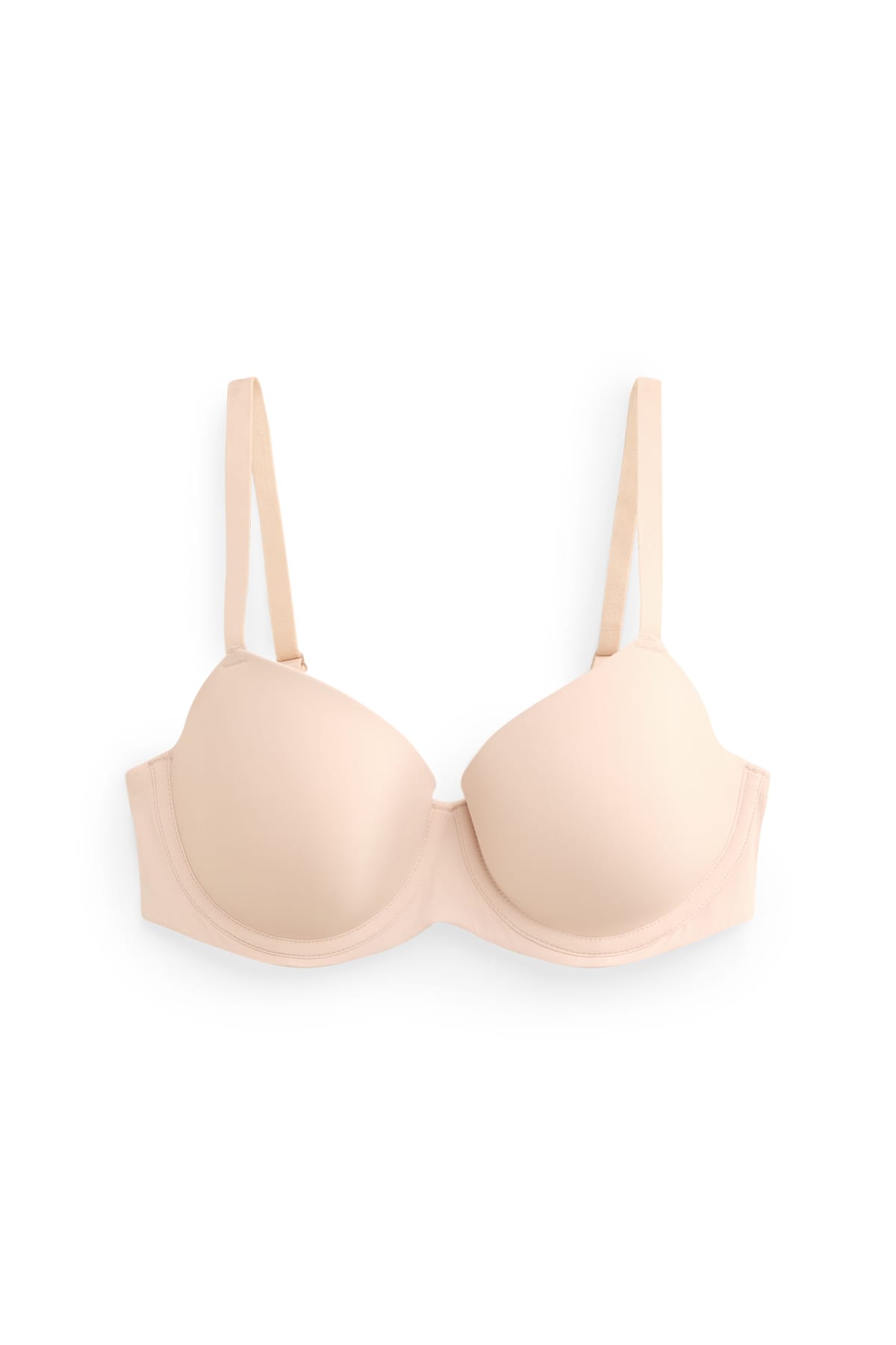 Underwire bra - DEMI - padded - LYCRA® - beige