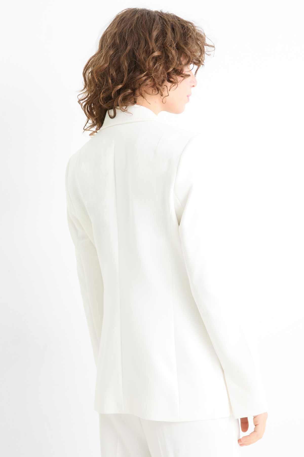 Business blazer - fitted - cremewhite
