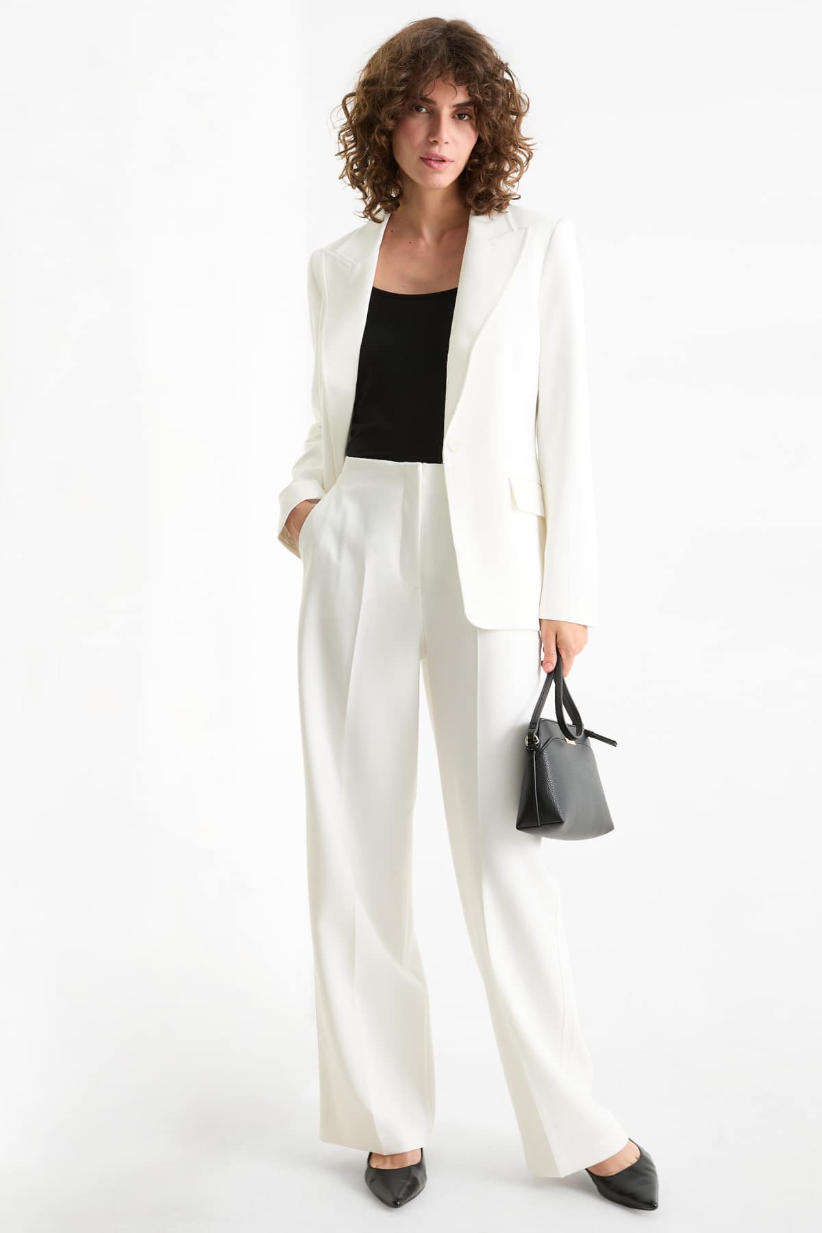 Business blazer - fitted - cremewhite