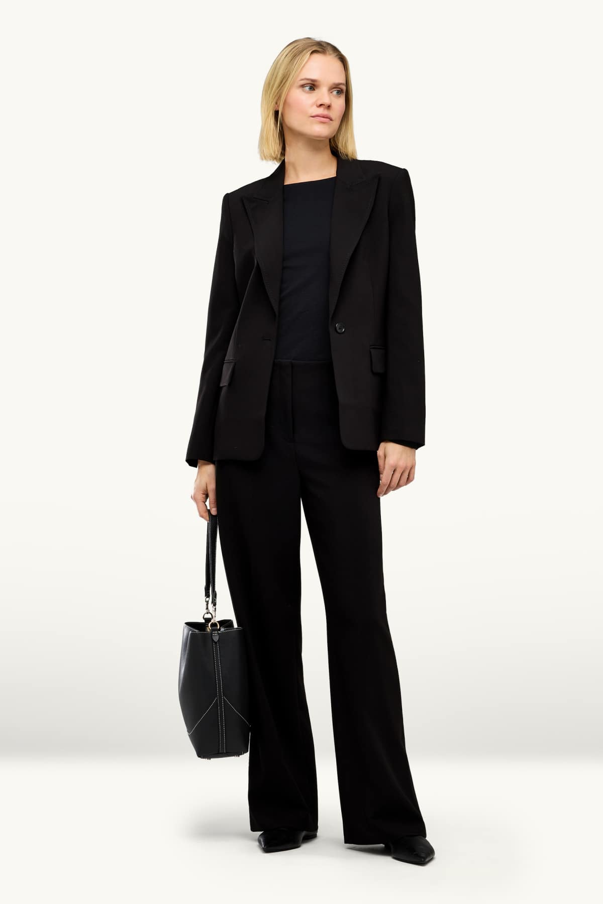 Business blazer - fitted - black