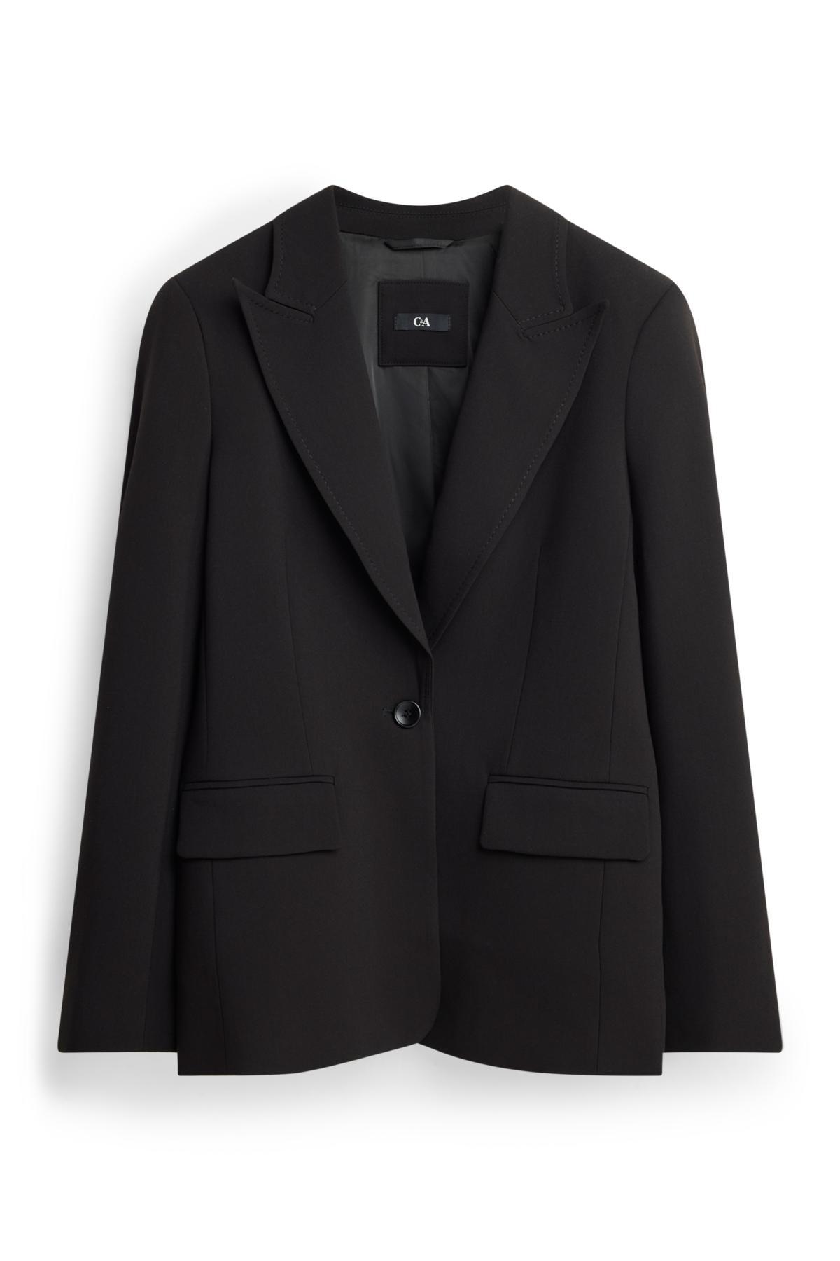 Business blazer - fitted - black