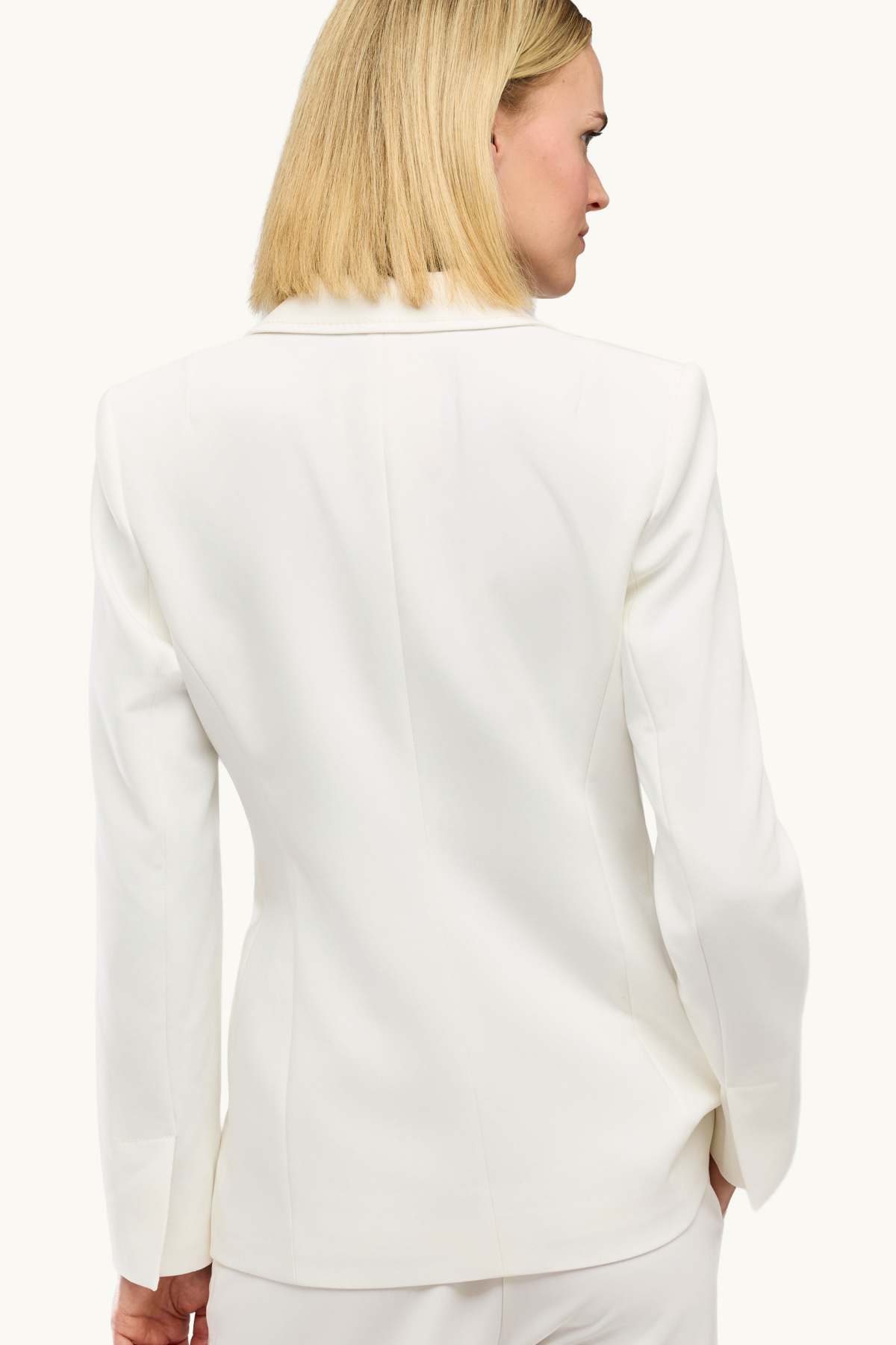 Business blazer - fitted - snow white