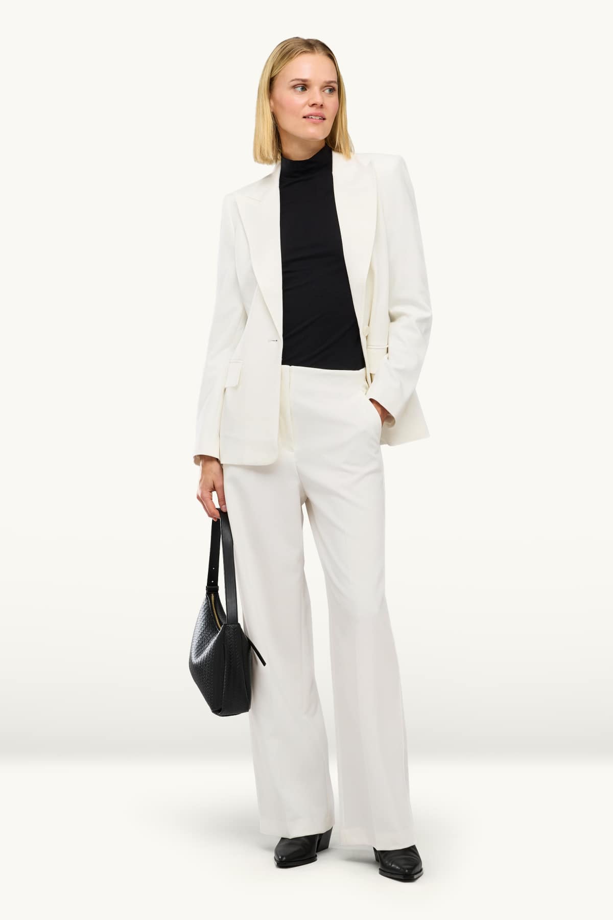 Business blazer - fitted - snow white