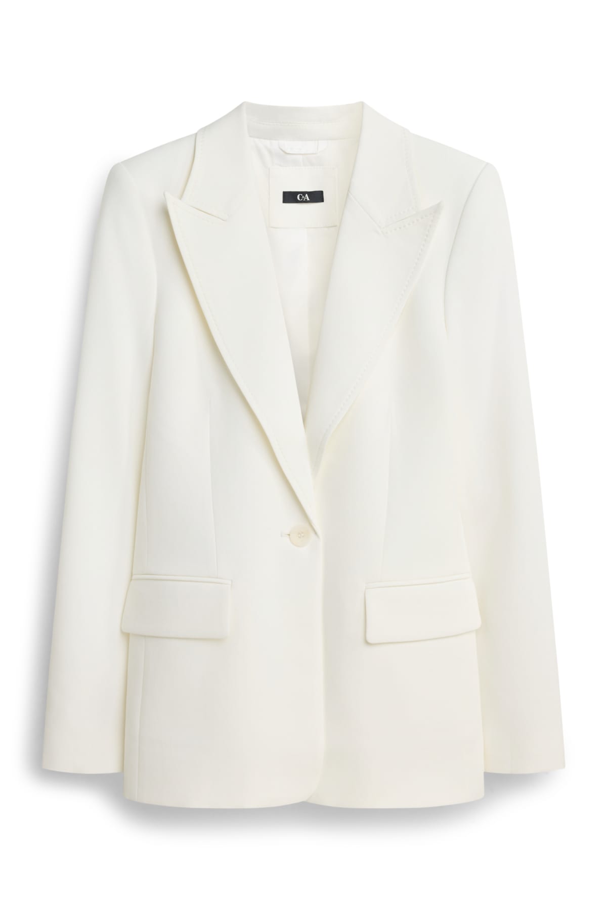 Business blazer - fitted - snow white