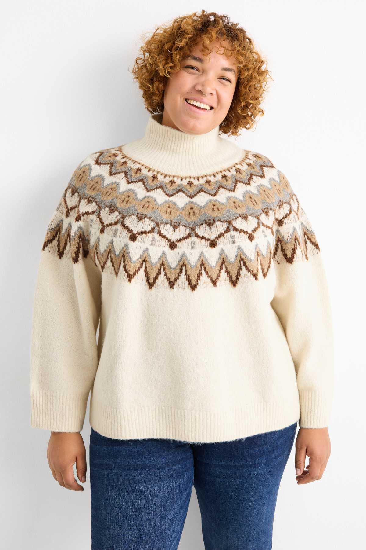 Jumper - patterned - cremewhite