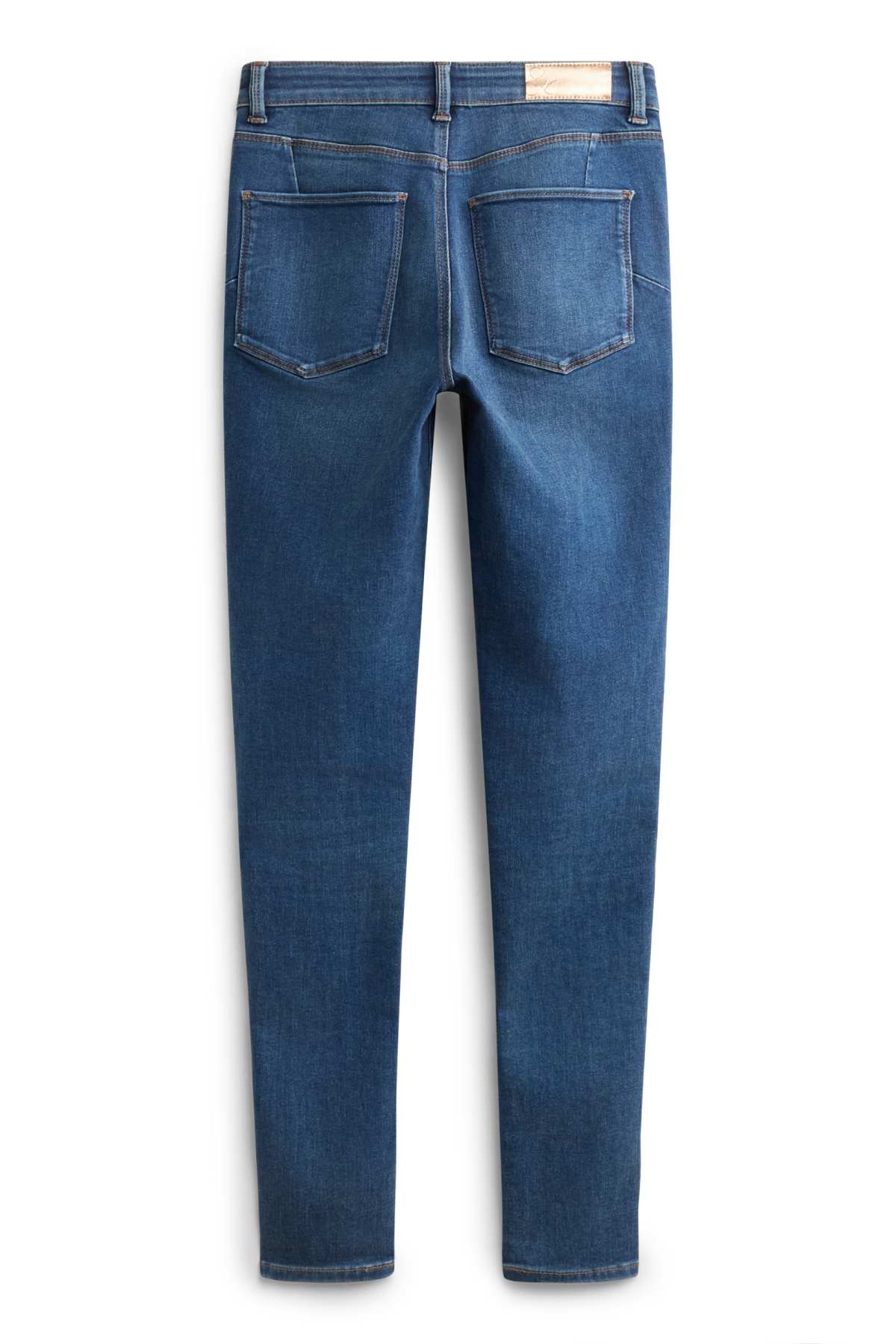 Skinny jeans - mid-rise waist - shaping jeans - LYCRA® - blue denim