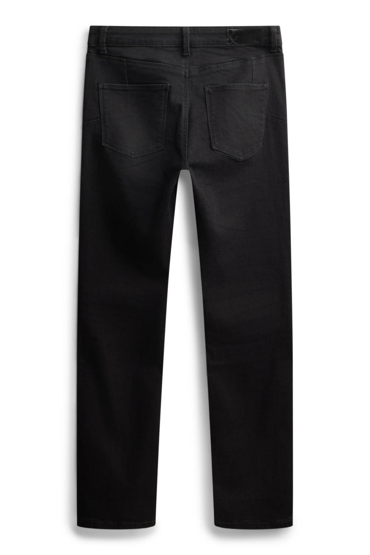 Slim jeans - mid-rise waist - shaping jeans - black