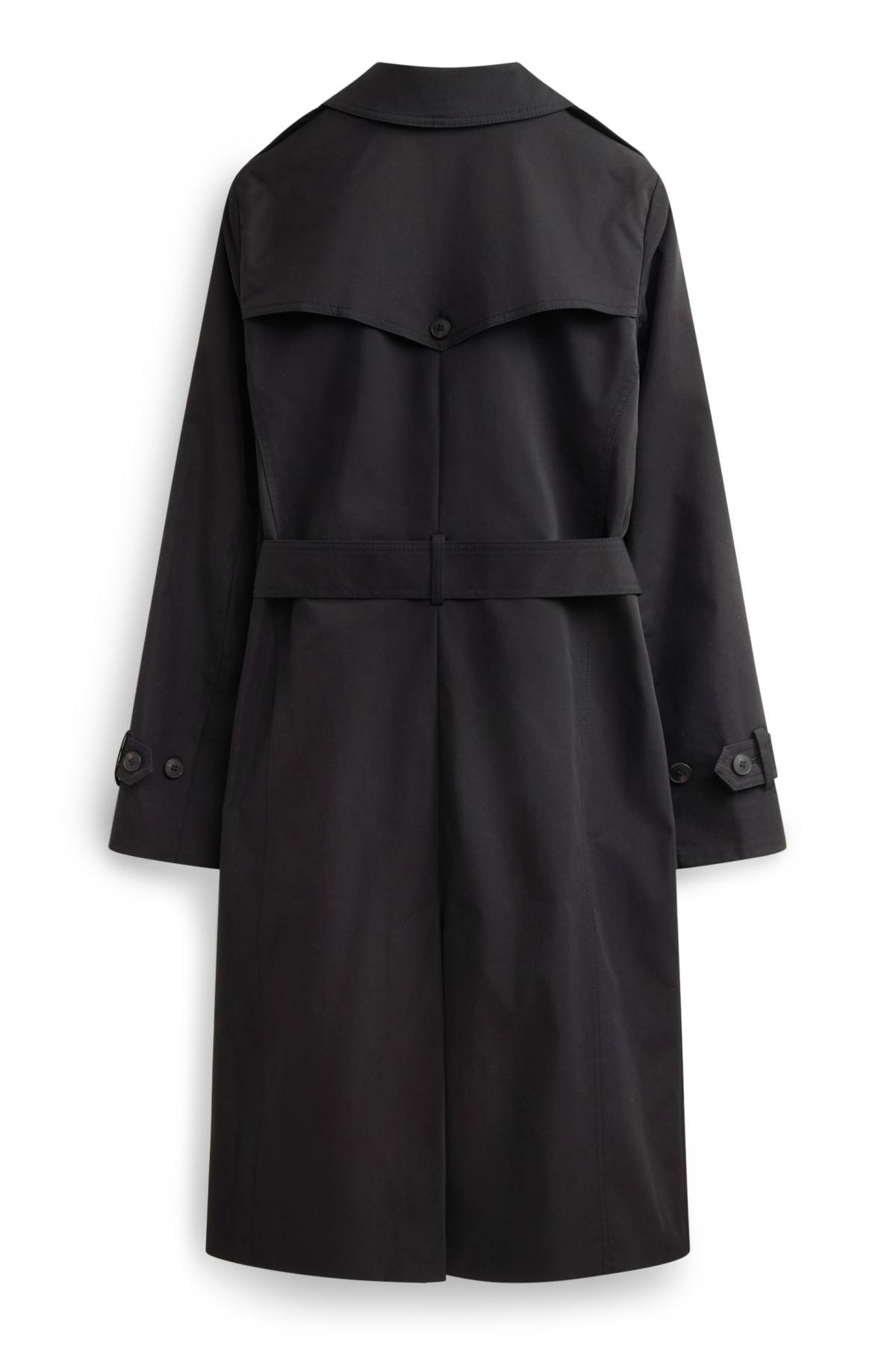 Trench coat - water-repellent - black