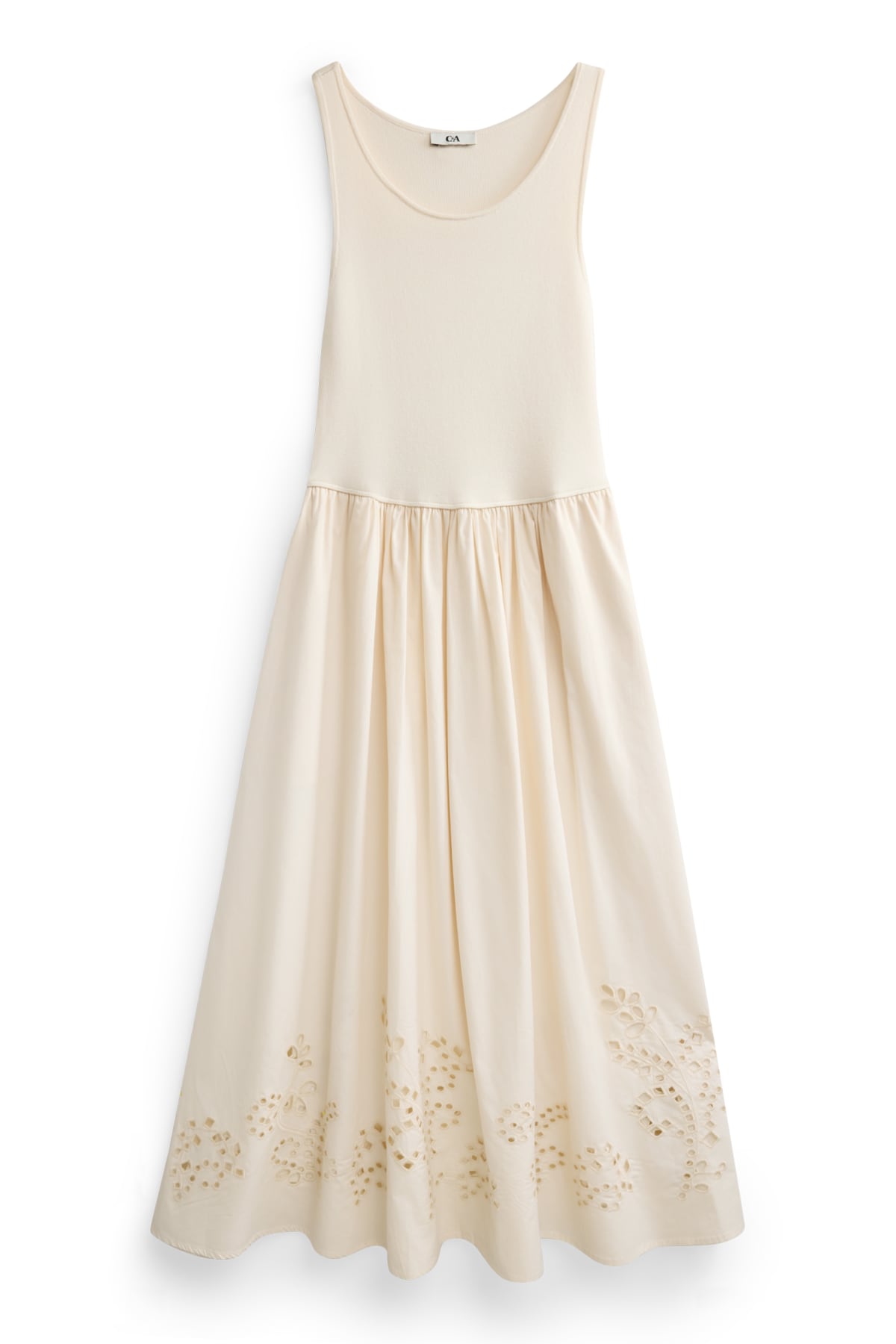 Fit & flare dress - beige