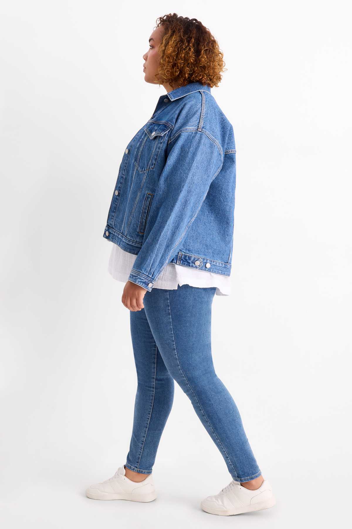 Jegging jeans - high waist - blue