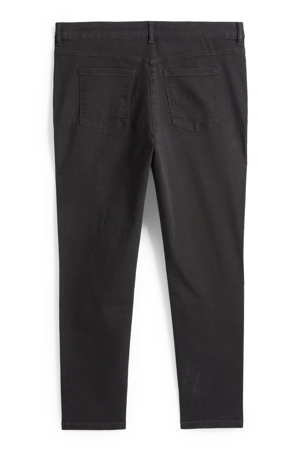 Slim jeans - mid-rise waist - black
