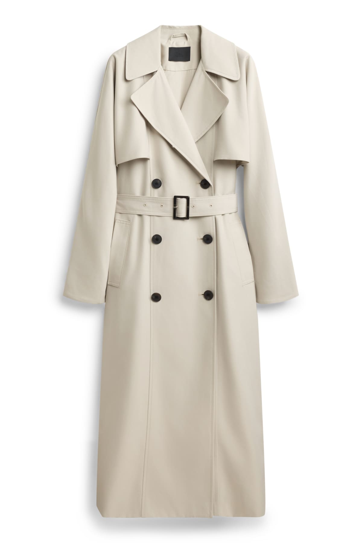 Trench coat with belt - cremewhite