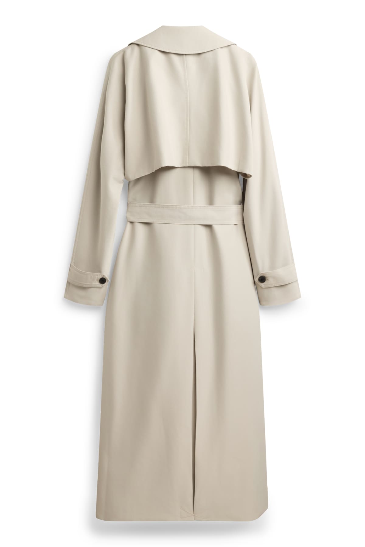 Trench coat with belt - cremewhite