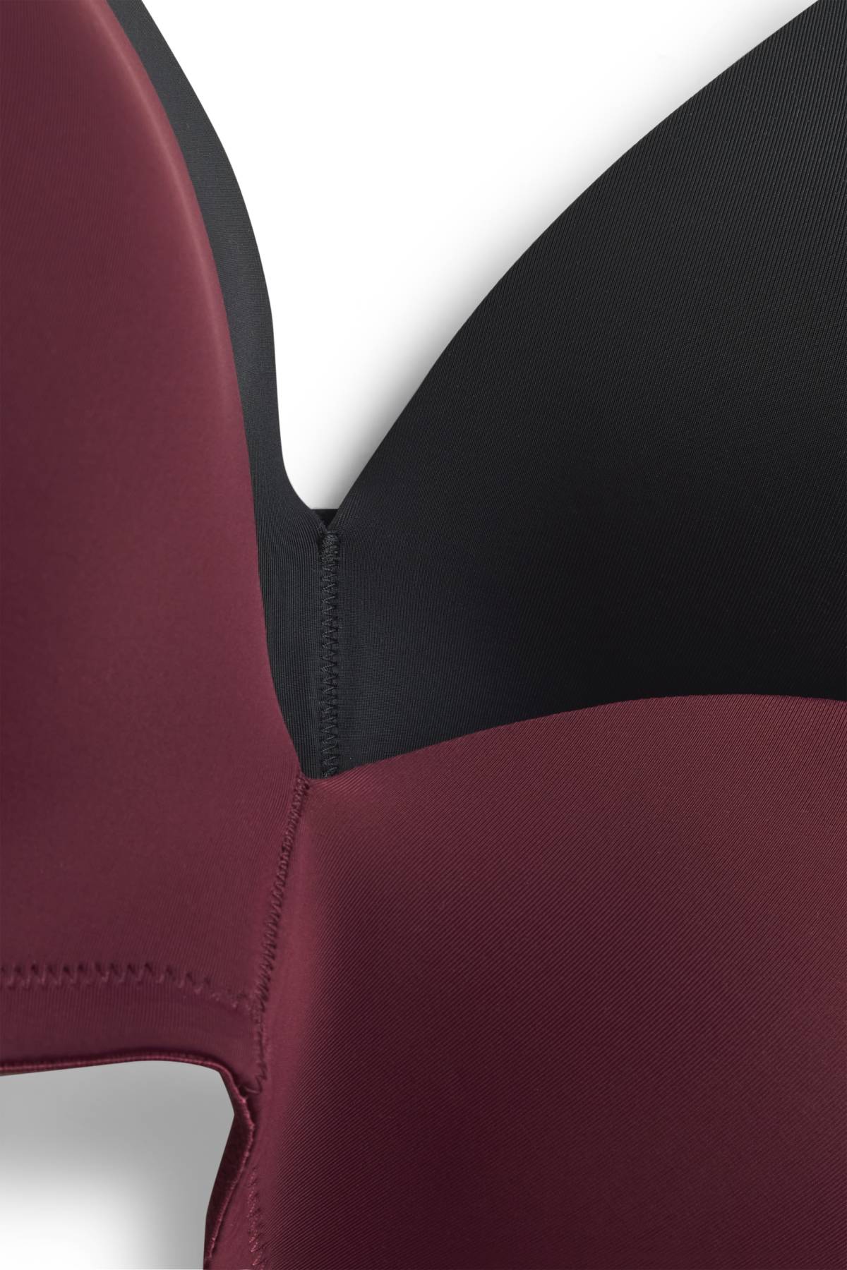 Multipack of 2 - non-wired bra - padded - bordeaux / black