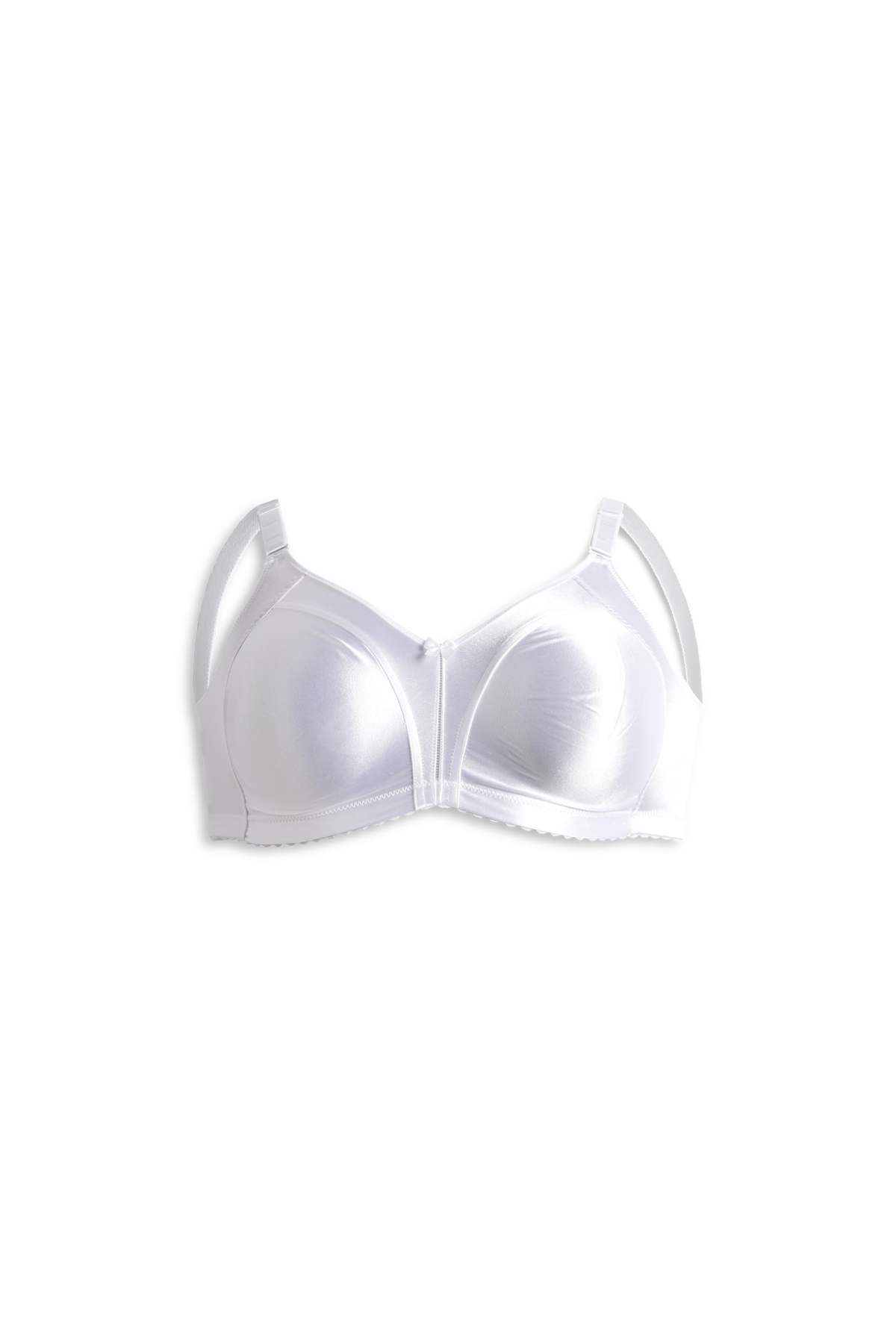 Non-wired minimiser bra - shiny - white
