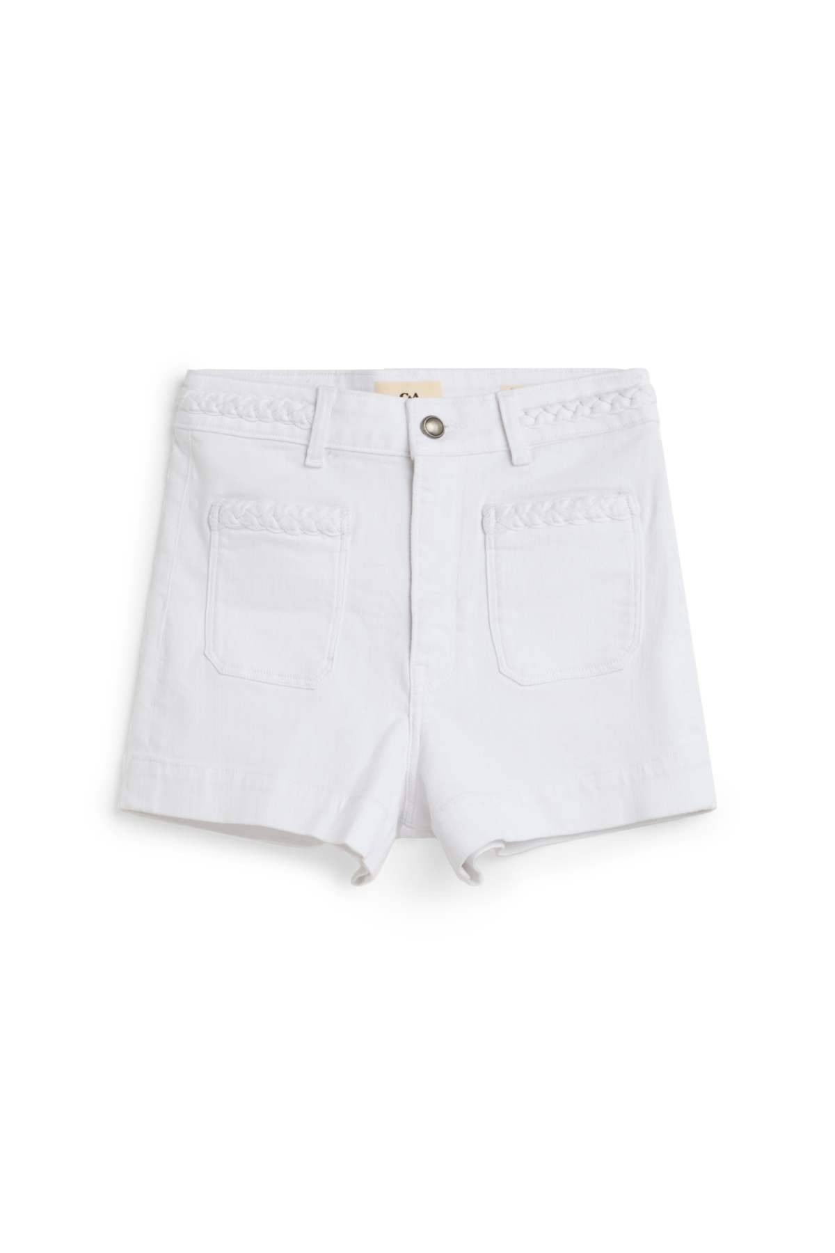 Mom shorts - high waist - white