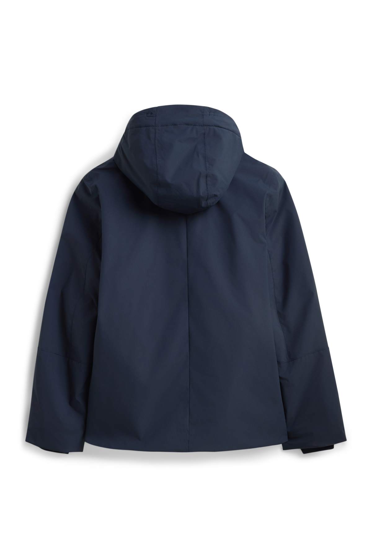 Technical jacket with hood - lined - waterproof - dark blue