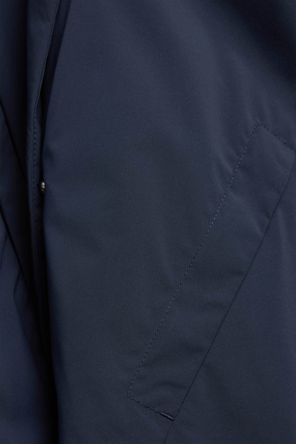 Technical jacket with hood - lined - waterproof - dark blue