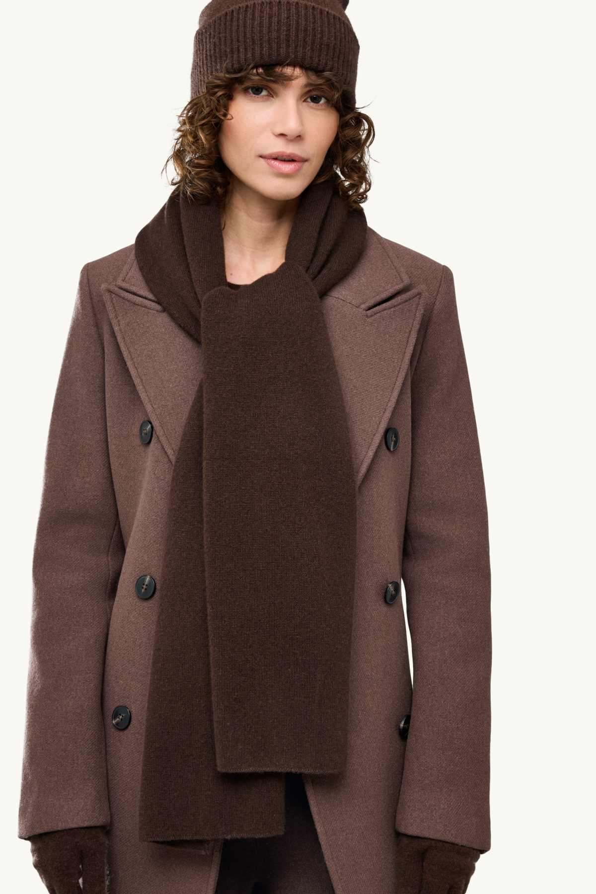 Cashmere scarf - brown