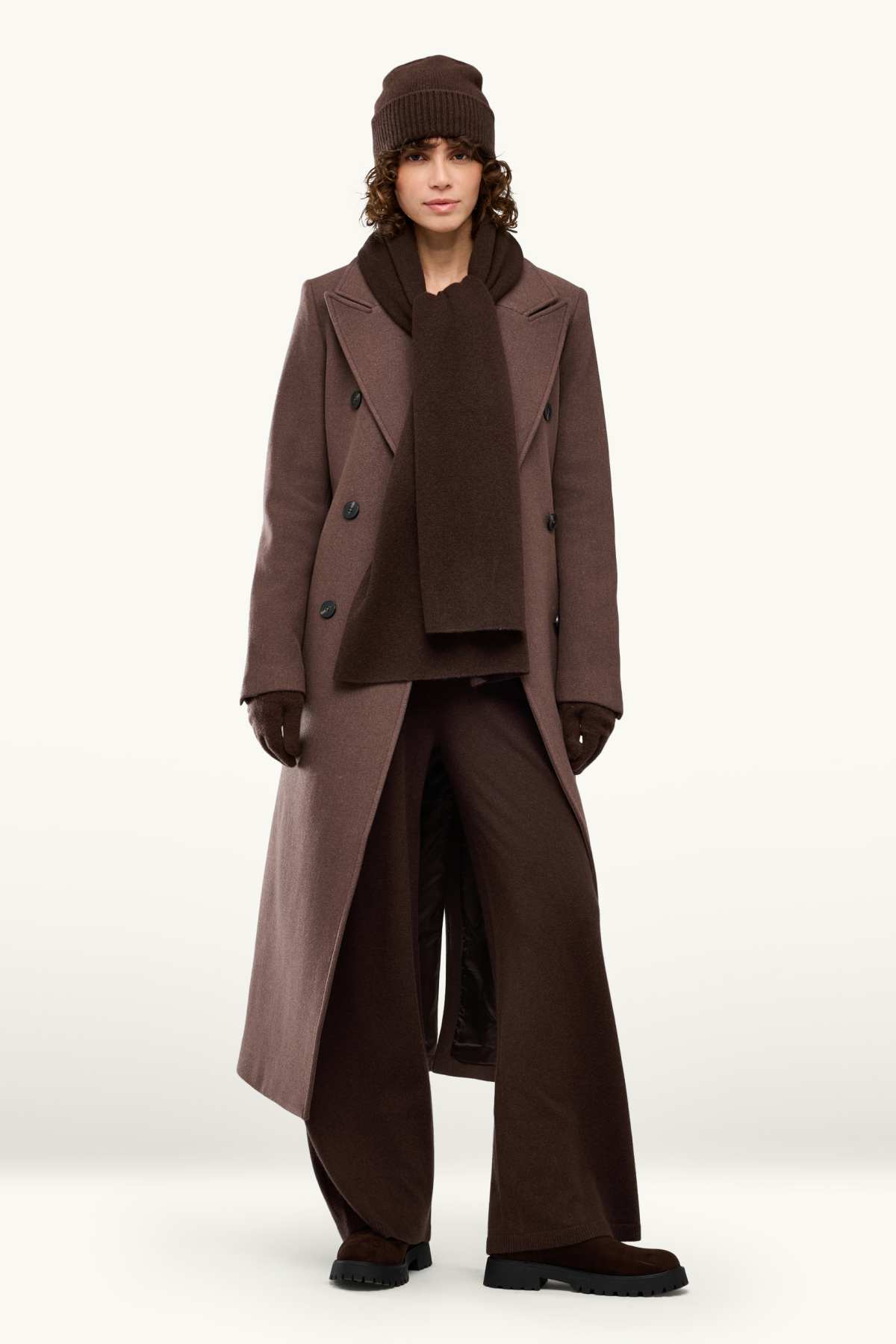 Cashmere scarf - brown