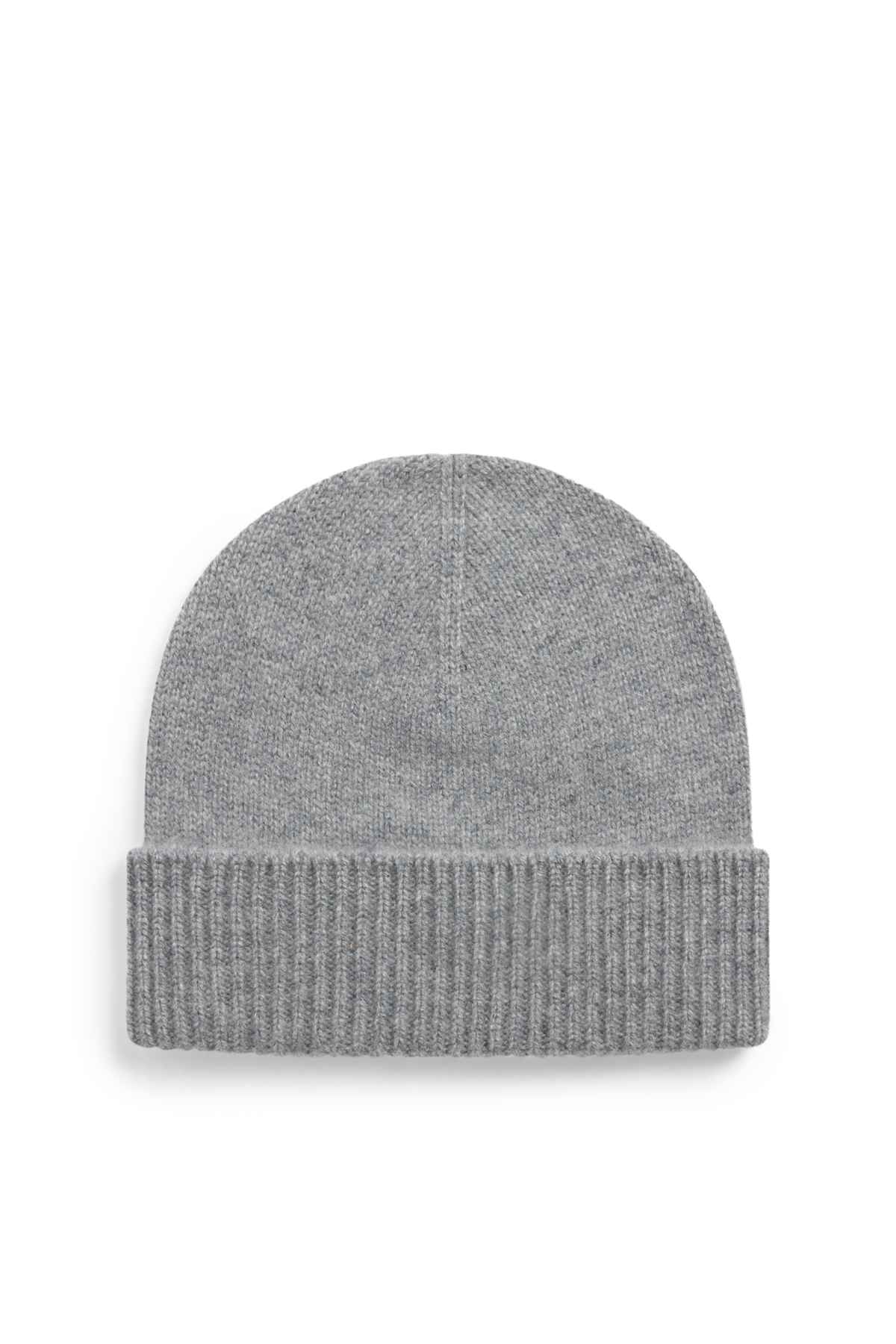 Cashmere beanie - light gray