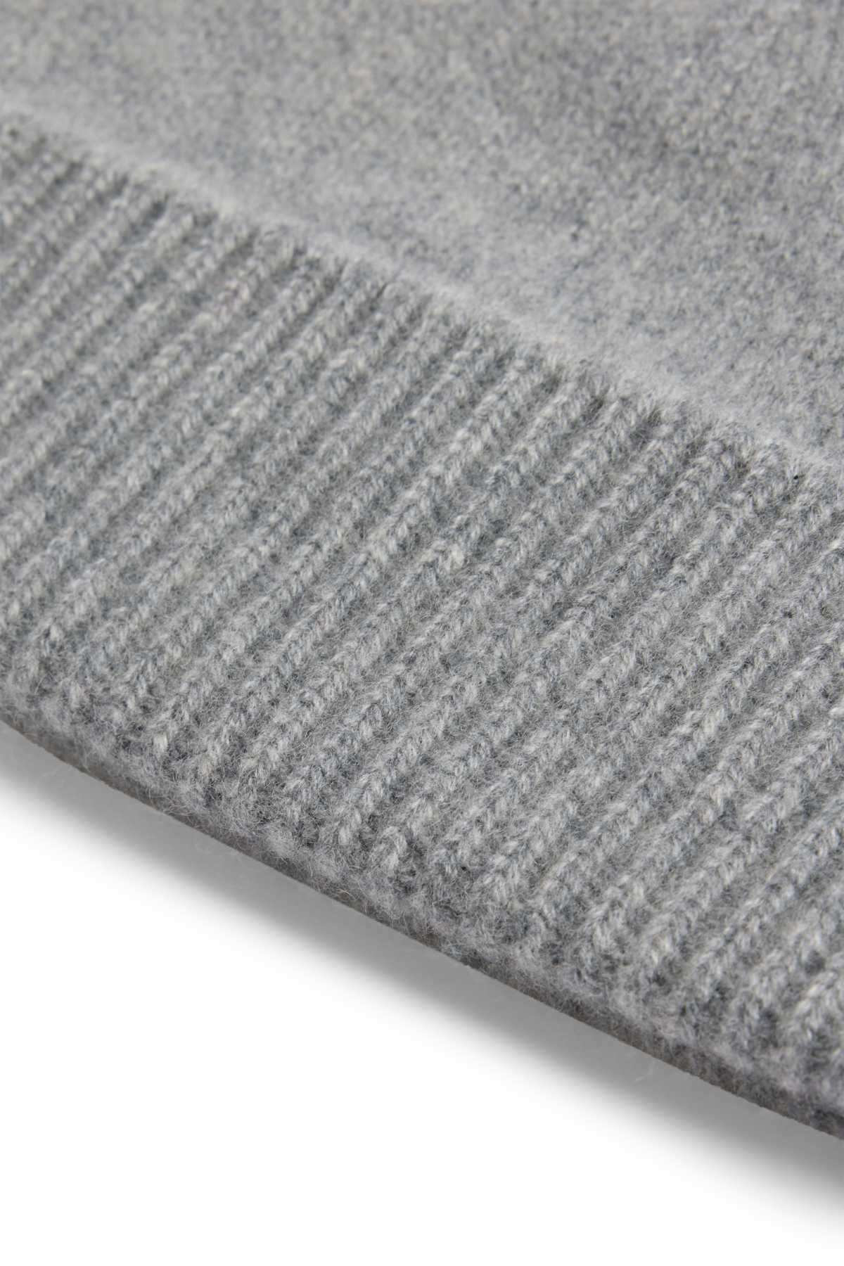 Cashmere beanie - light gray