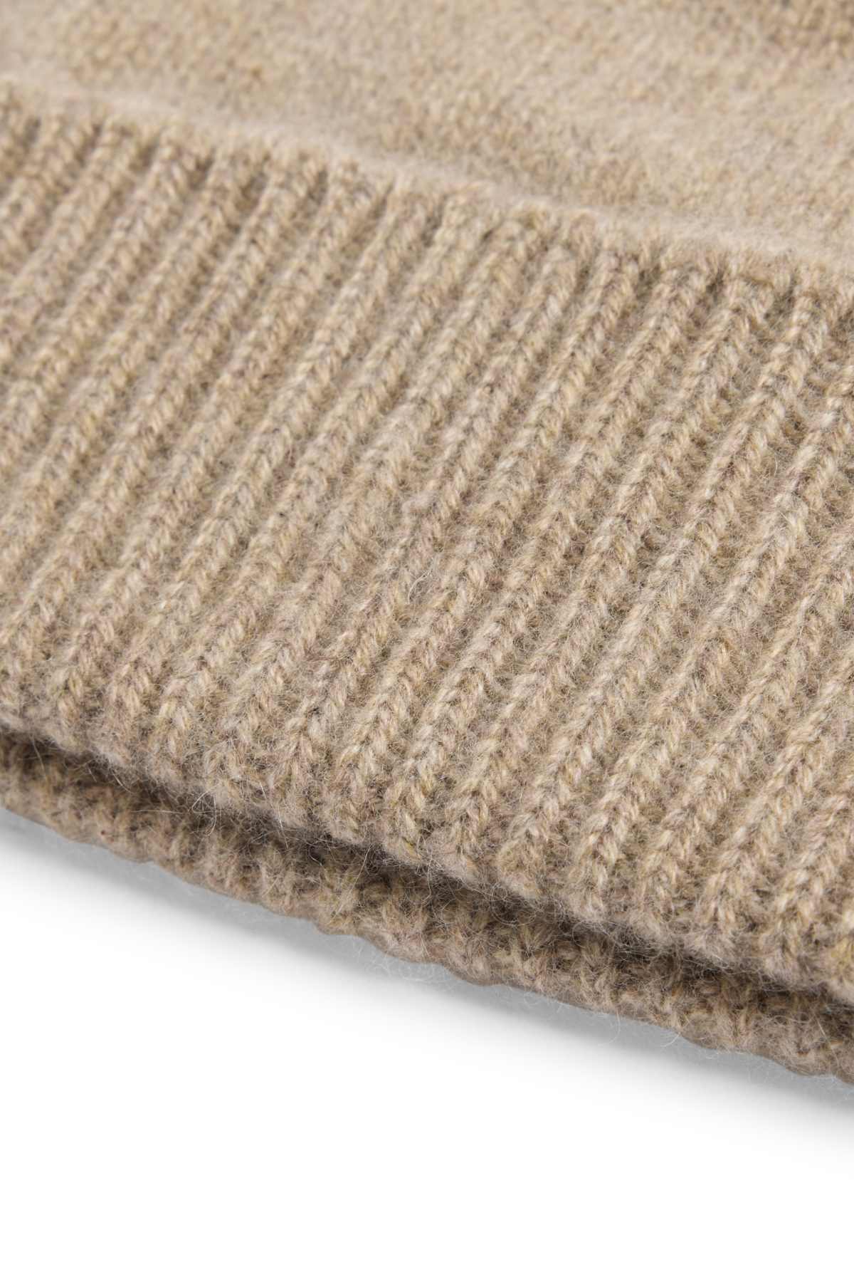 Cashmere beanie - light brown