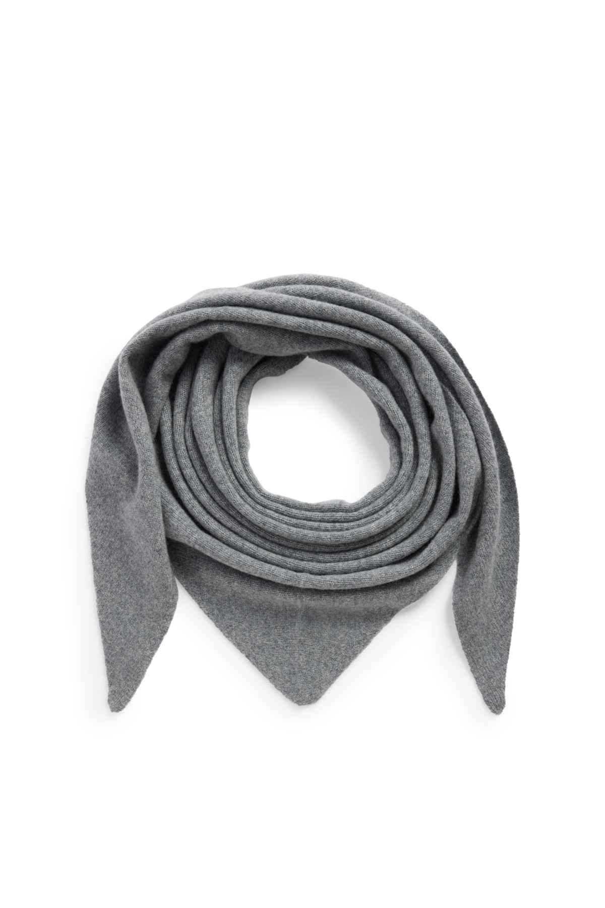 Cashmere scarf - gray-melange