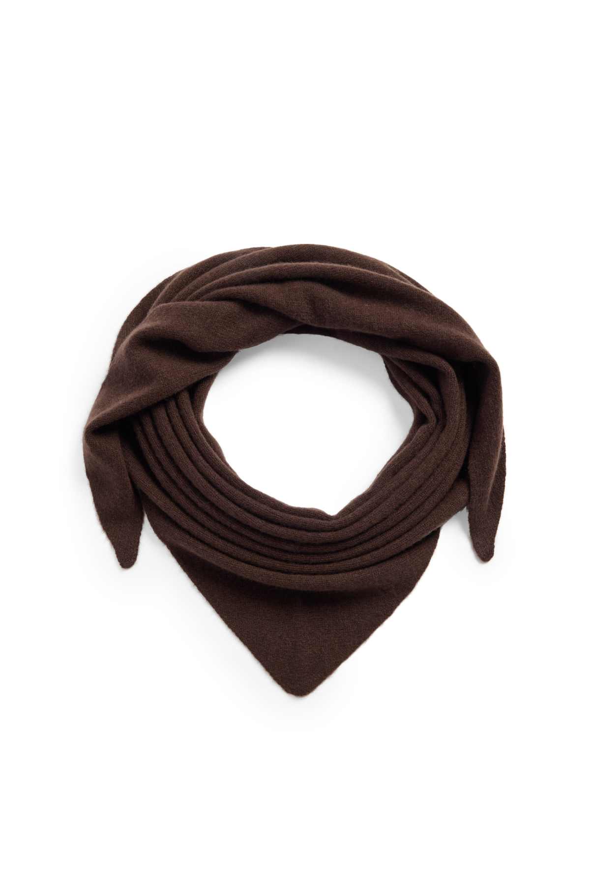 Cashmere scarf - dark brown