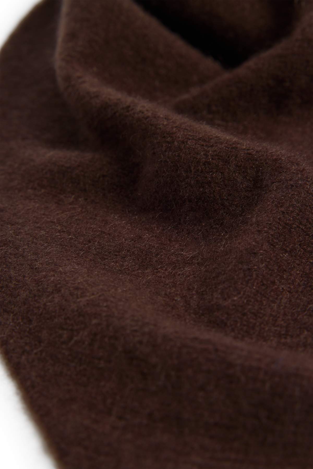 Cashmere scarf - dark brown
