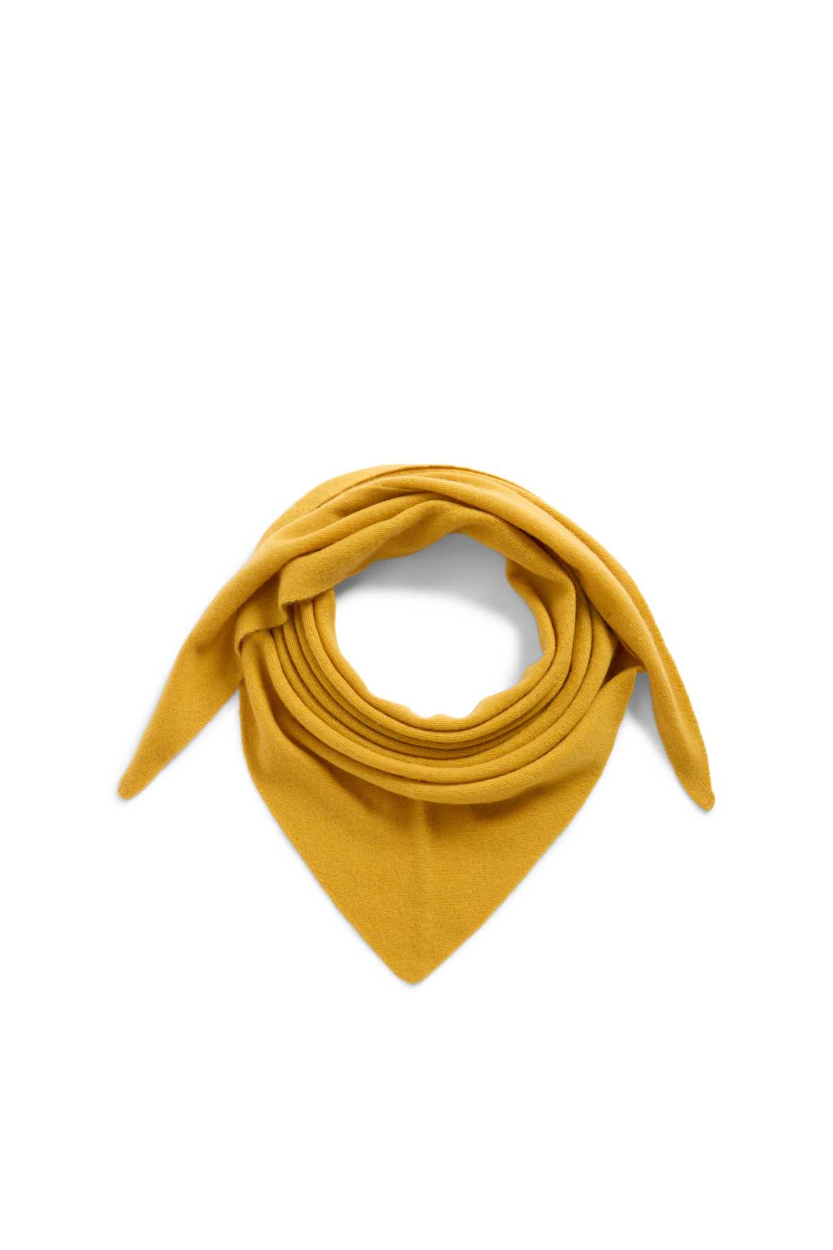 Cashmere scarf - mustard yellow