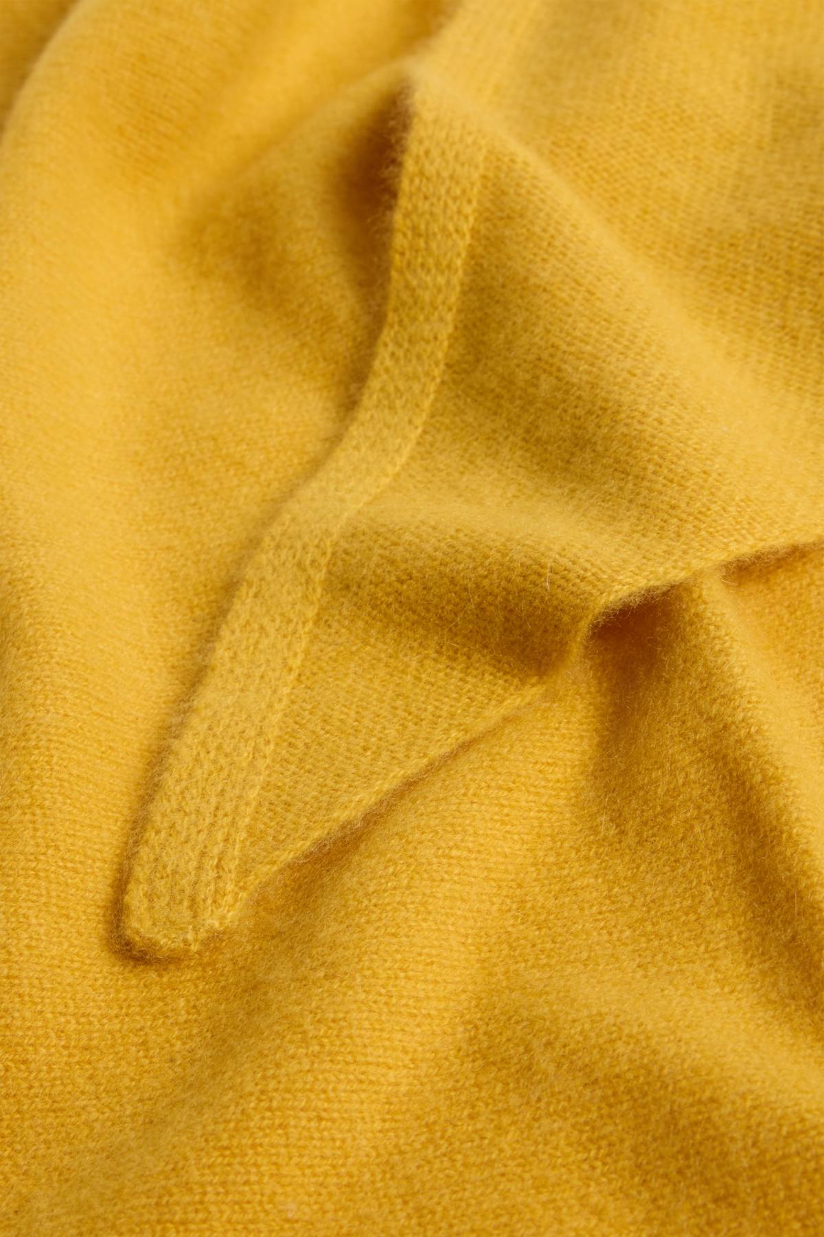 Cashmere scarf - mustard yellow