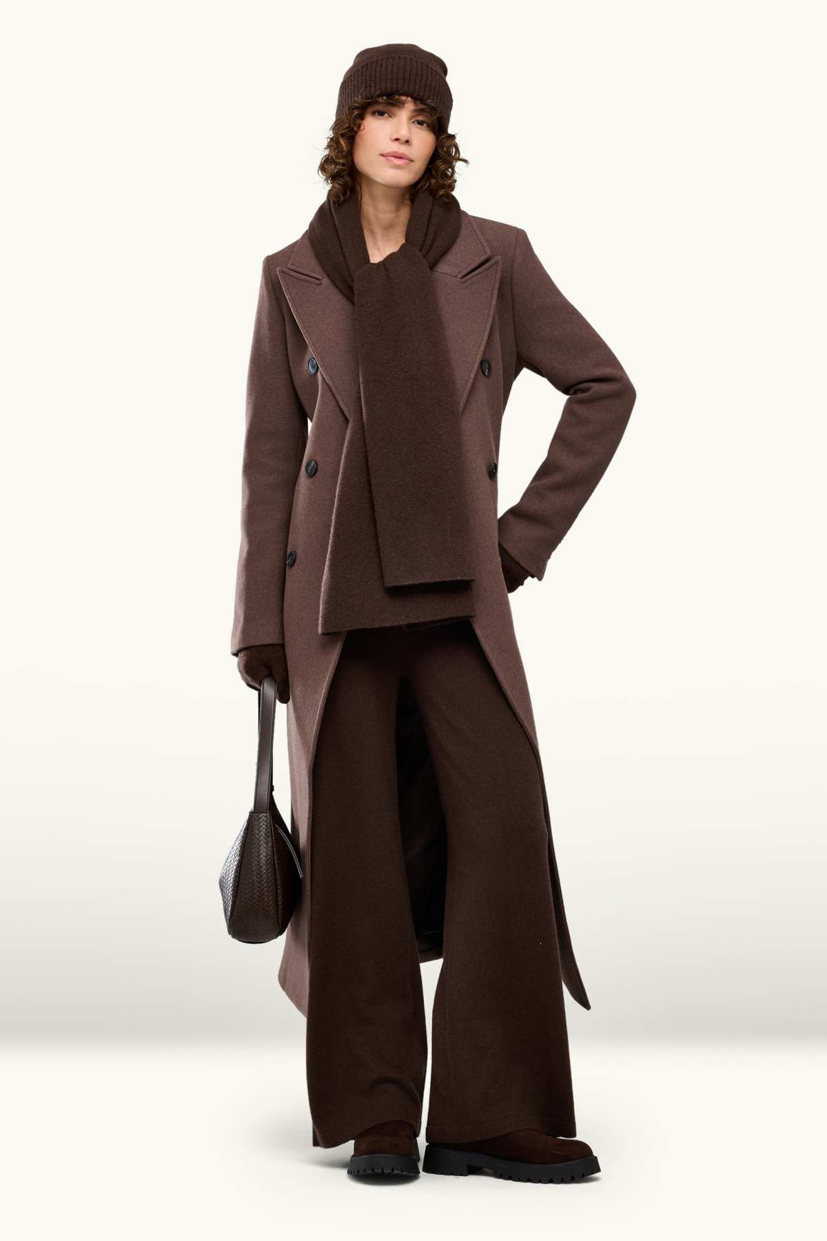 Cashmere gloves - brown