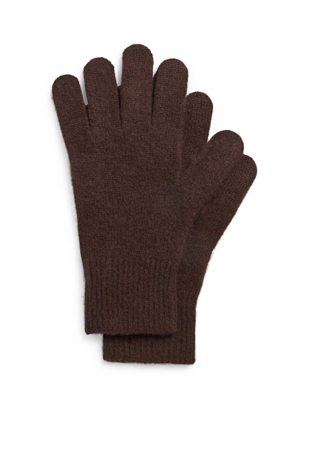 Cashmere gloves - brown
