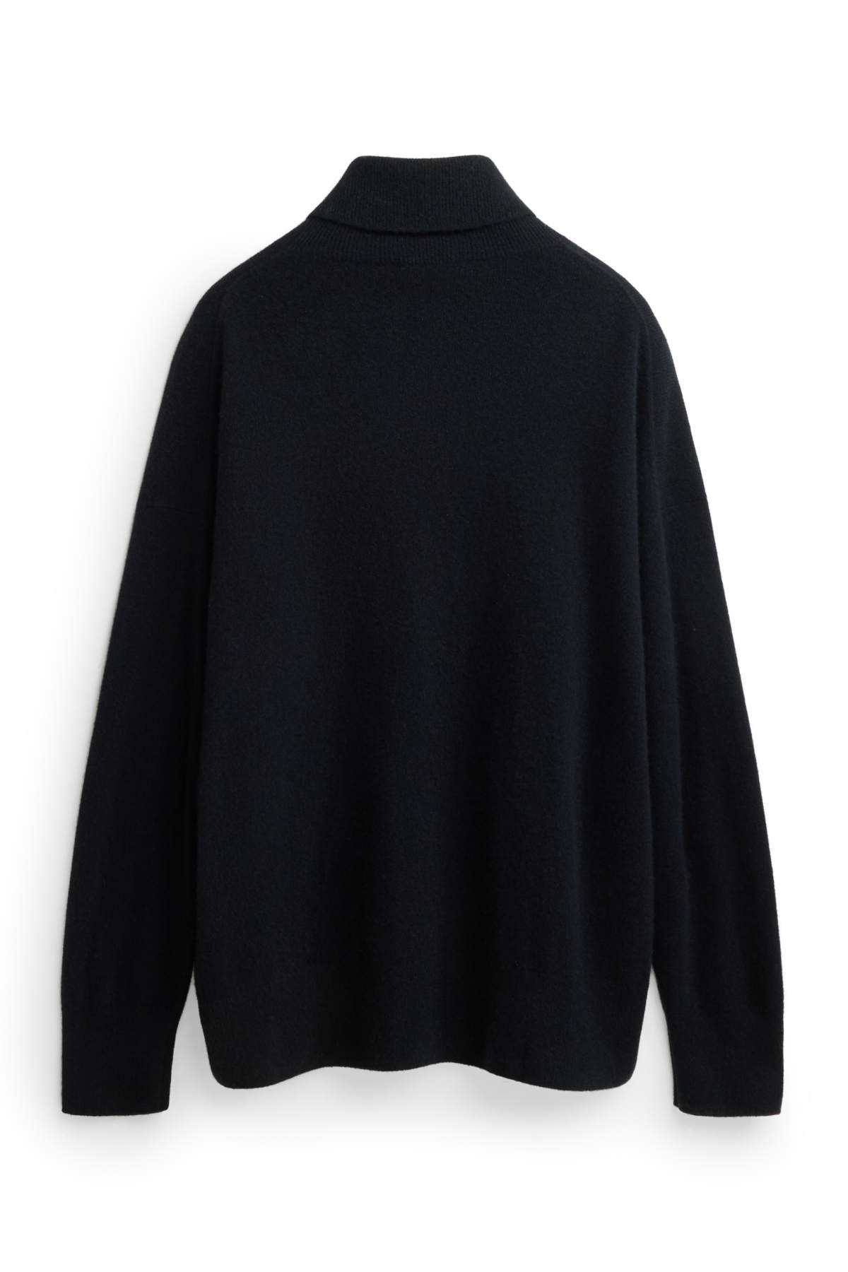 Cashmere turtleneck jumper - black