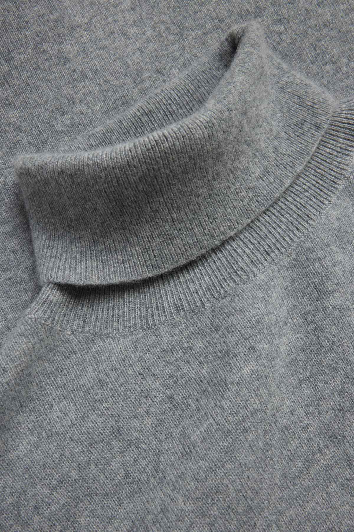 Cashmere turtleneck jumper - gray-melange