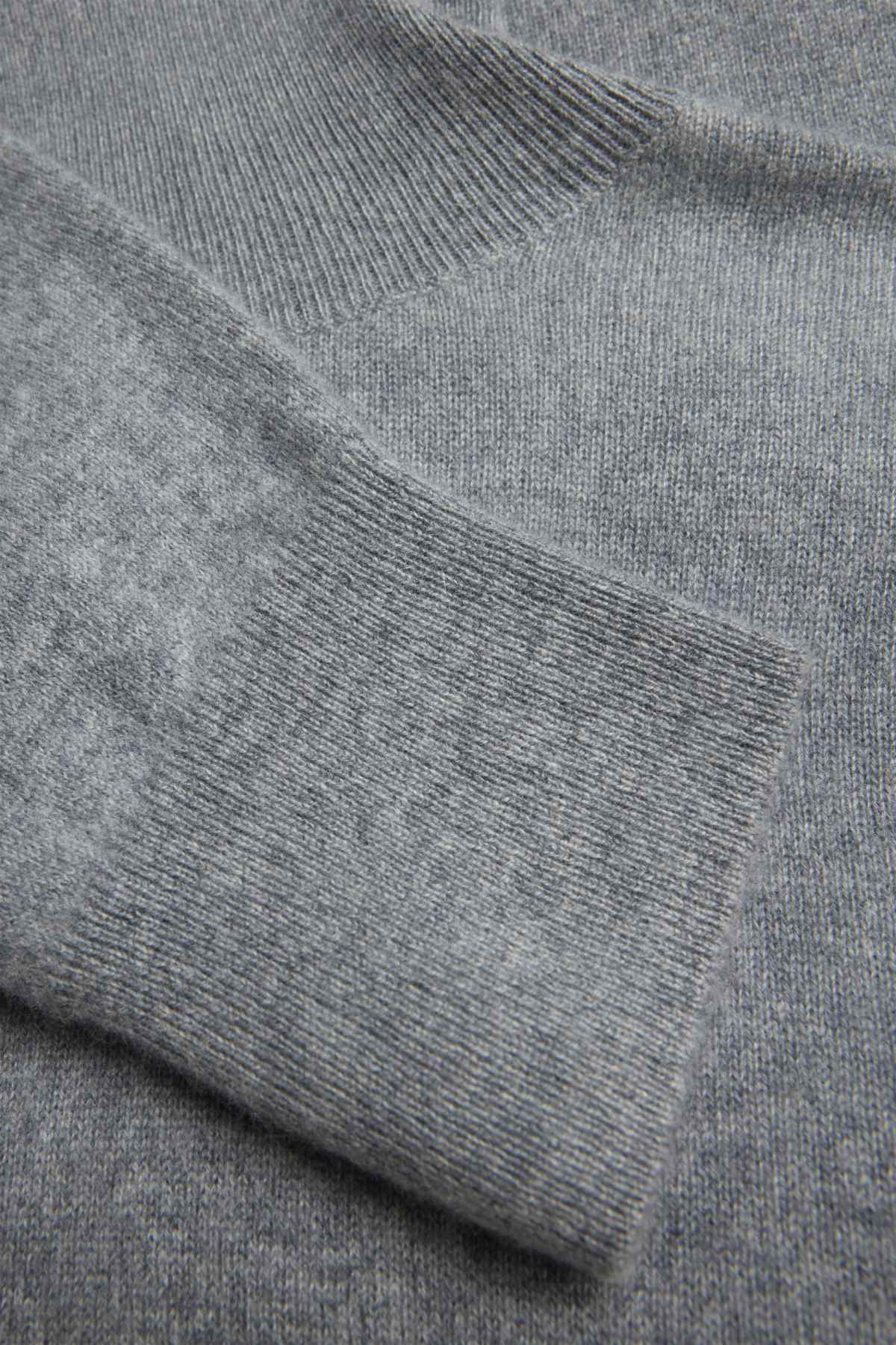 Cashmere turtleneck jumper - gray-melange