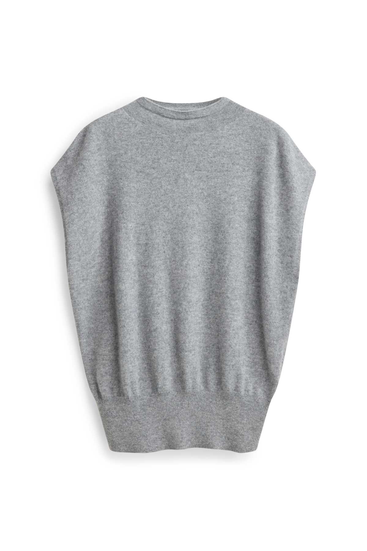 Cashmere slipover - gray-melange