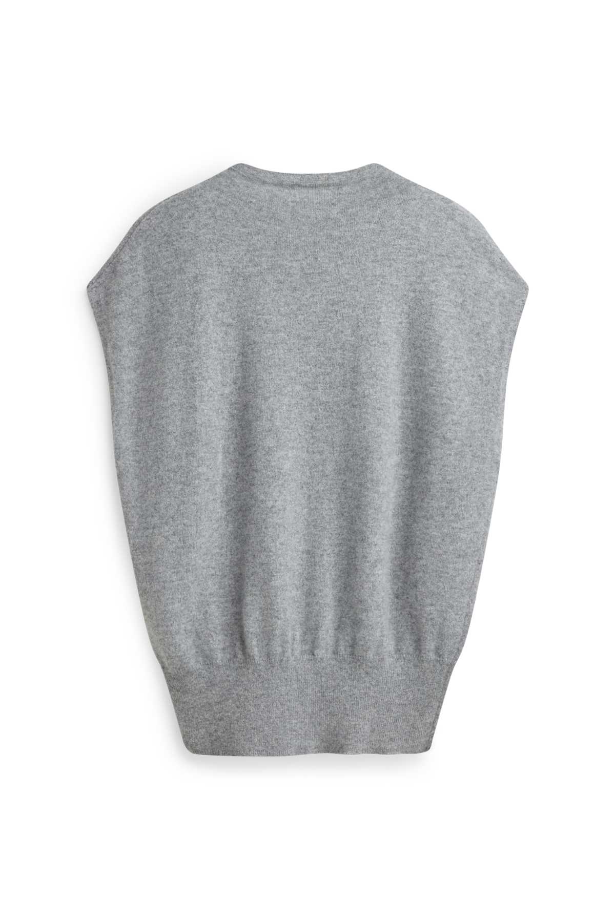 Cashmere slipover - gray-melange