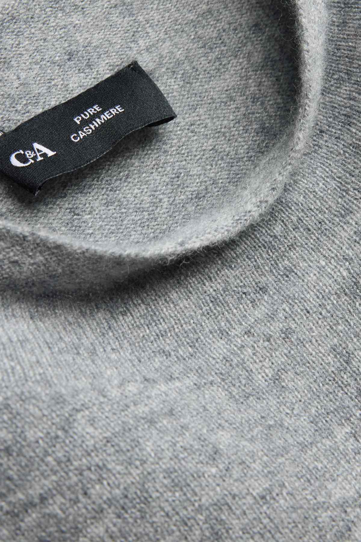 Cashmere slipover - gray-melange