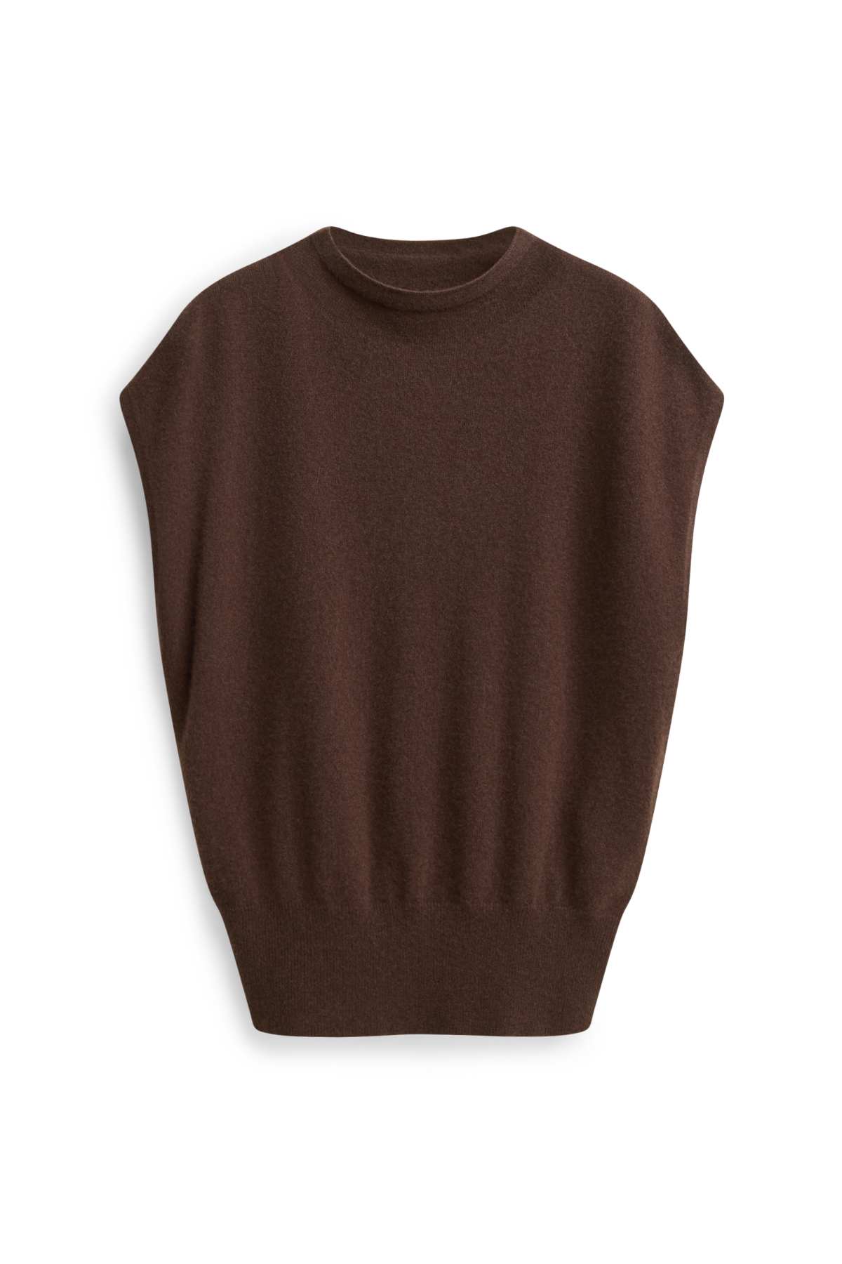 Cashmere slipover - dark brown