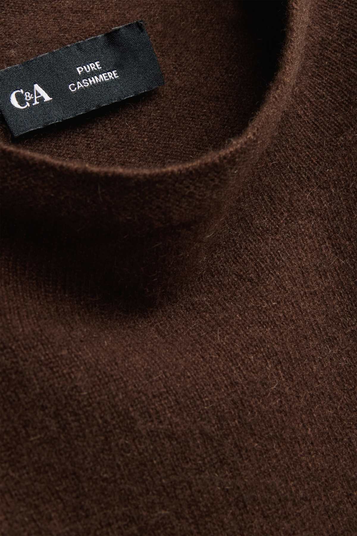 Cashmere slipover - dark brown