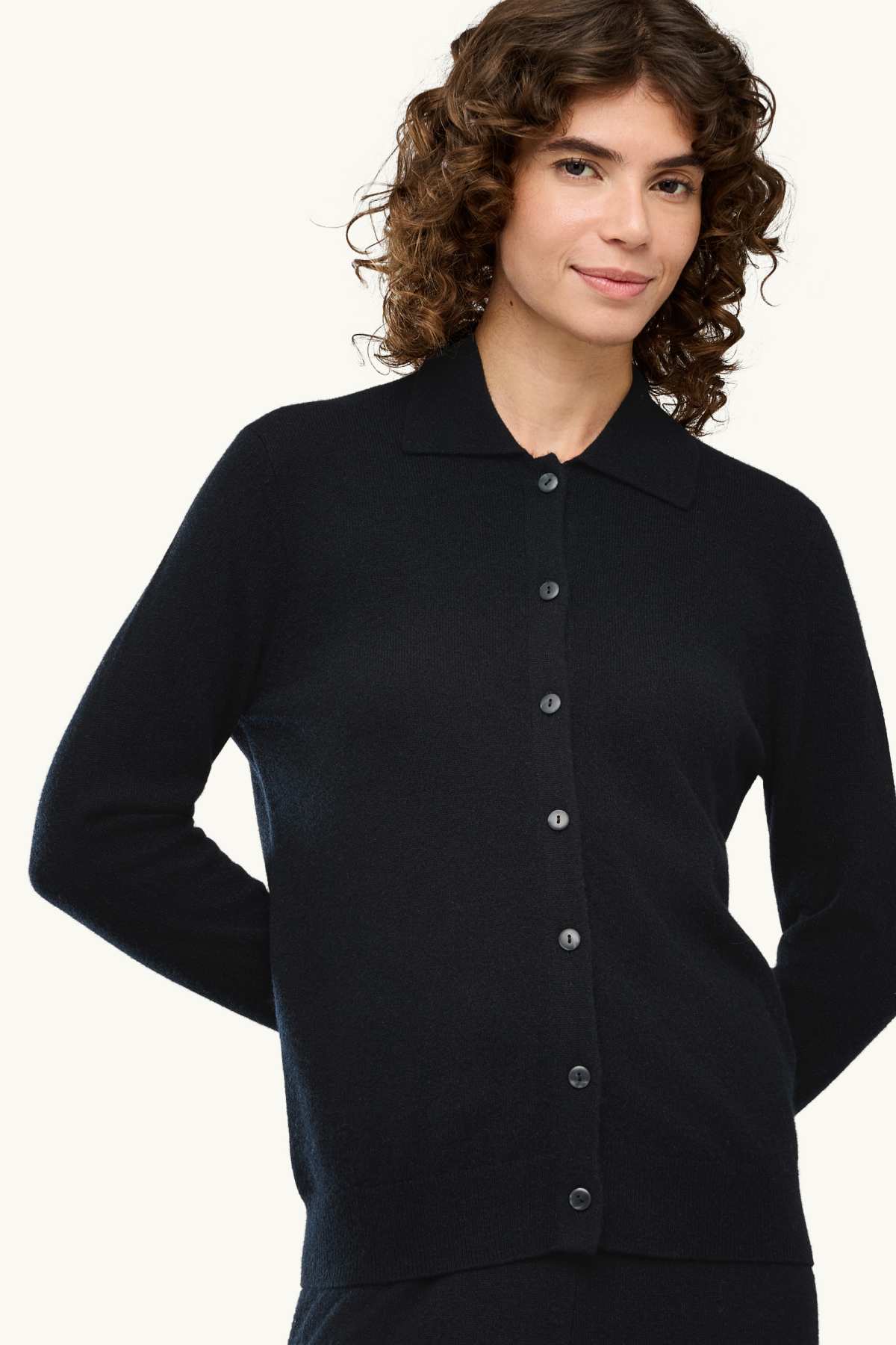 Cashmere cardigan - black