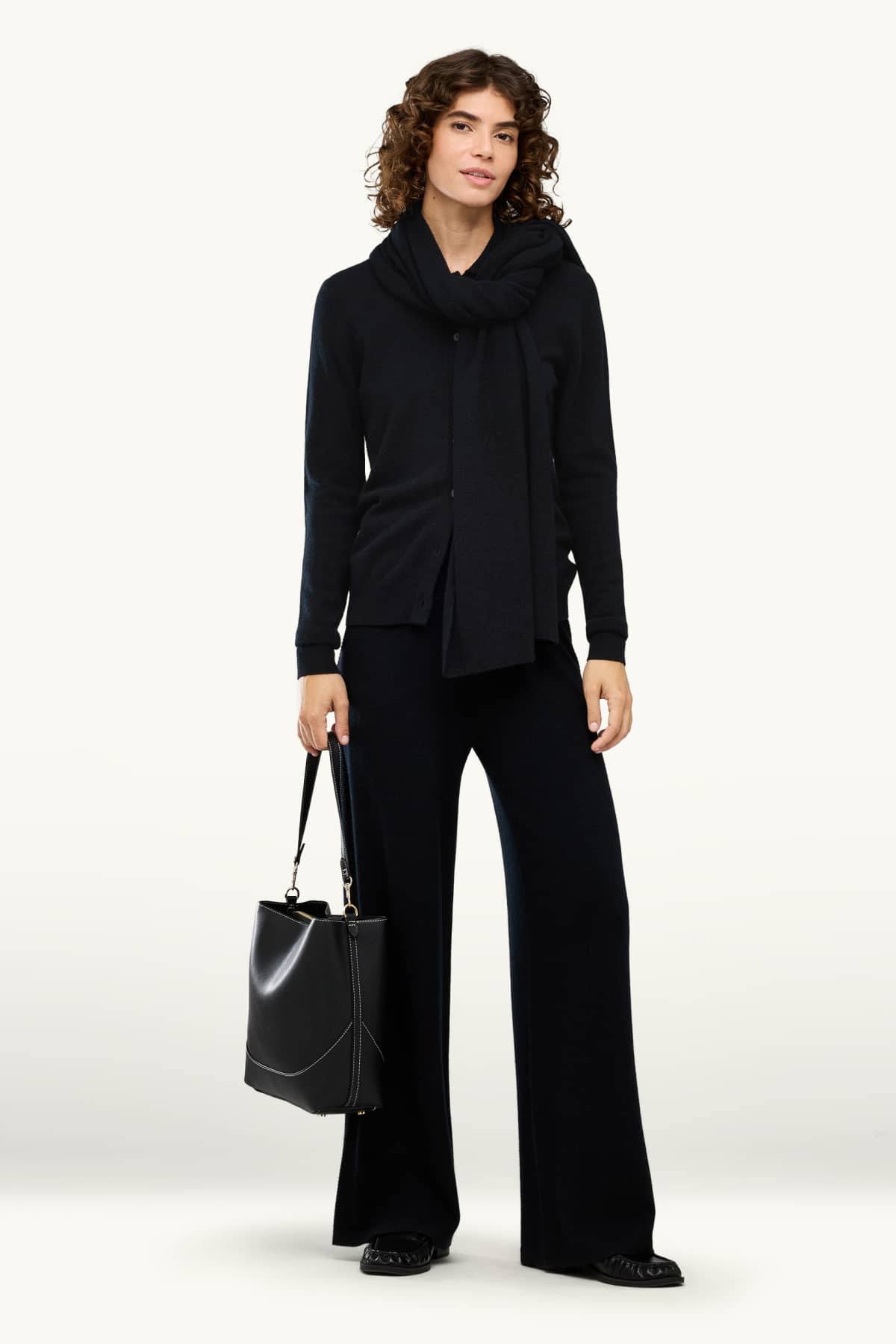 Cashmere cardigan - black