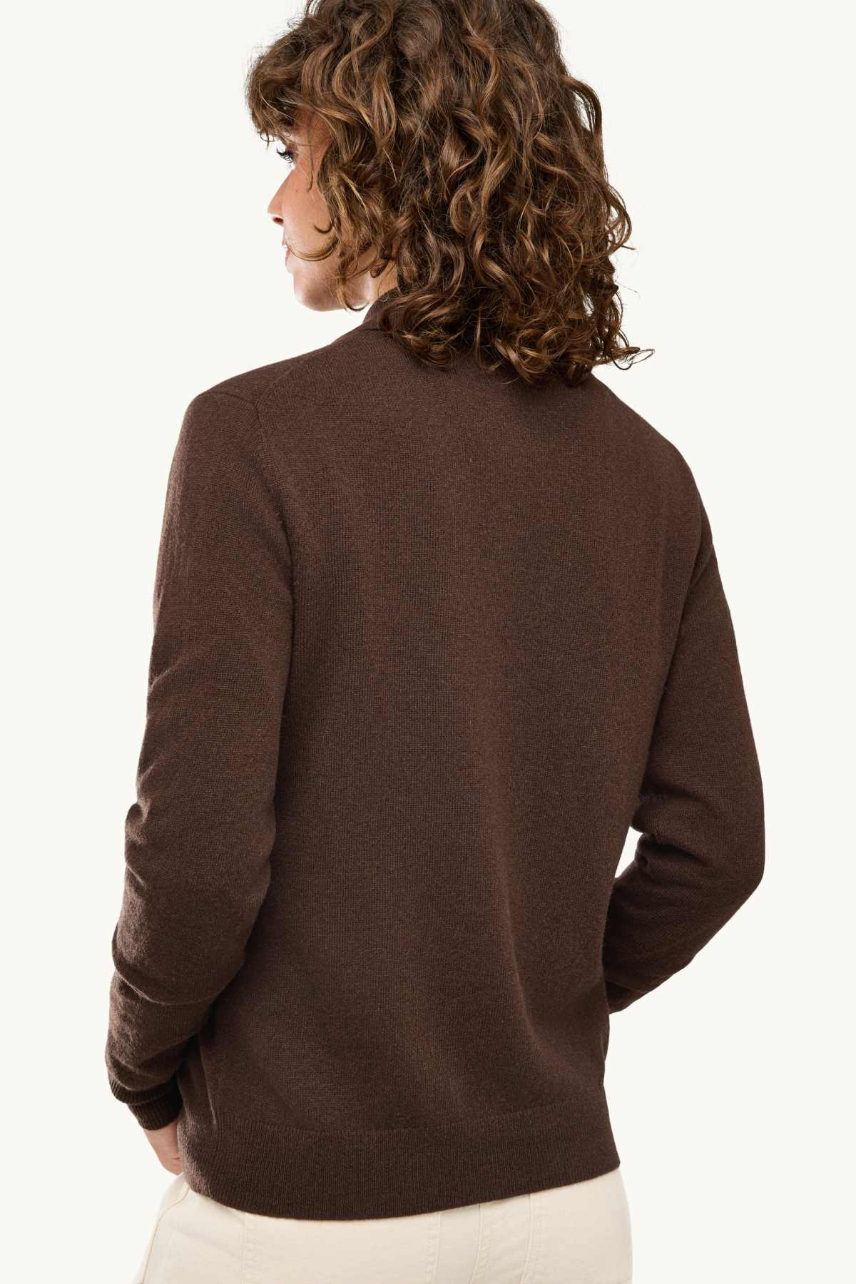 Cashmere cardigan - dark brown