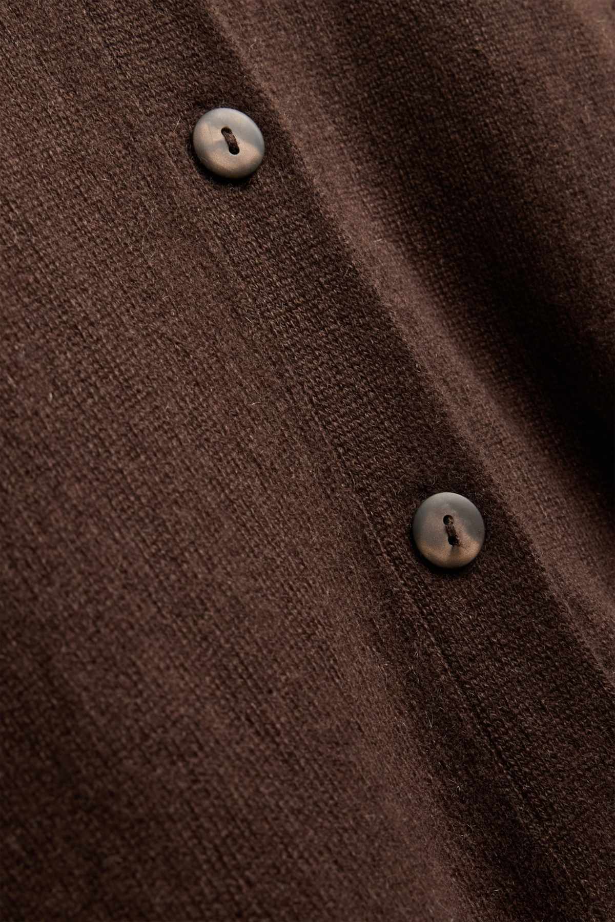 Cashmere cardigan - dark brown