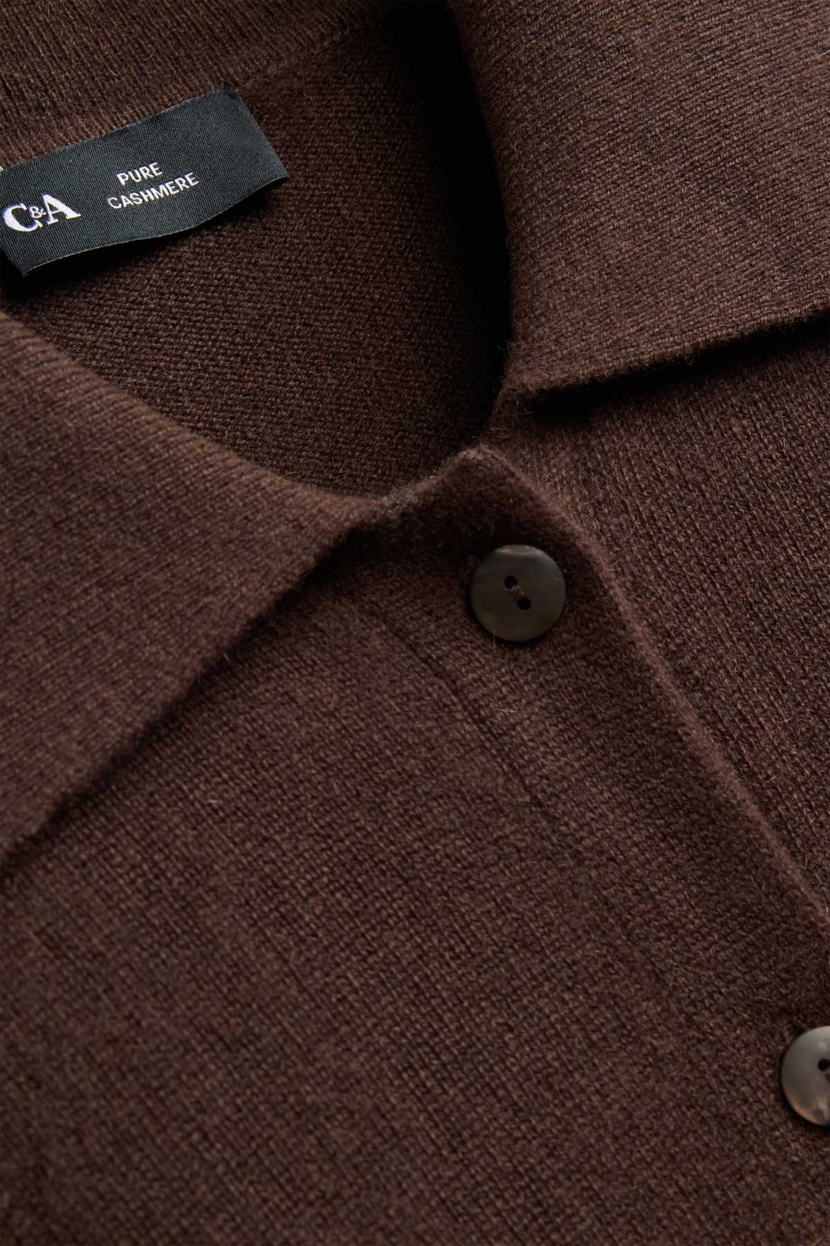 Cashmere cardigan - dark brown