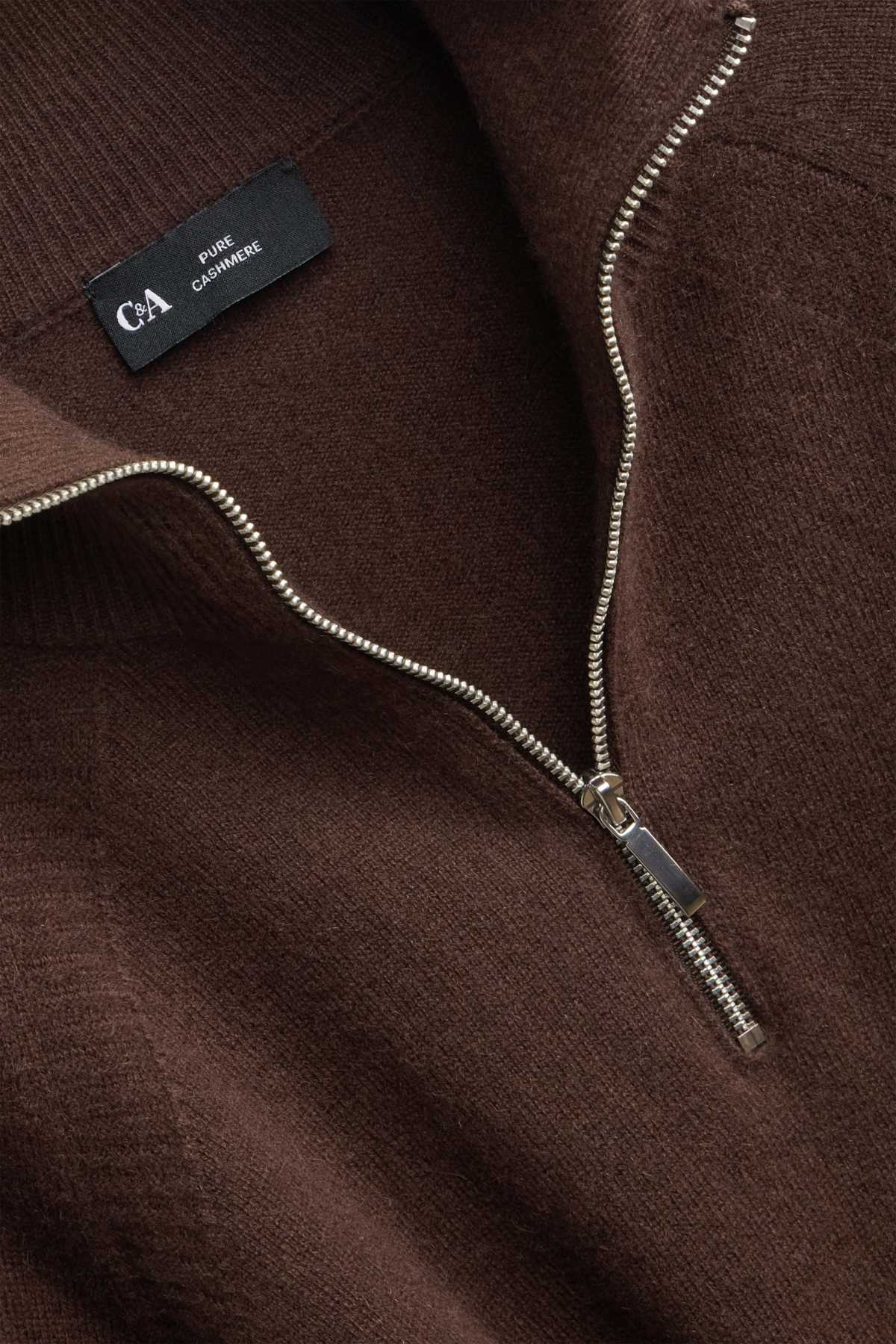 Cashmere jumper - dark brown
