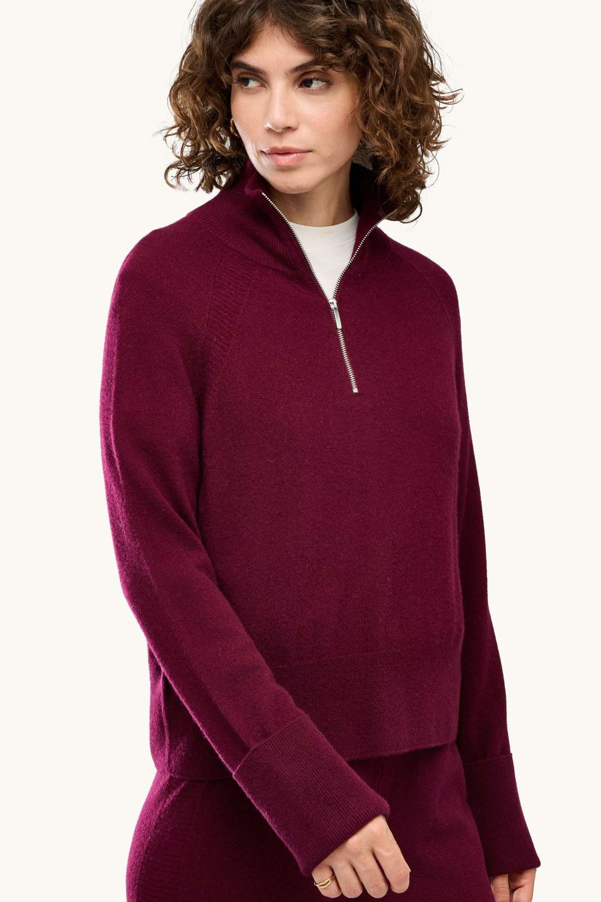 Cashmere jumper - bordeaux