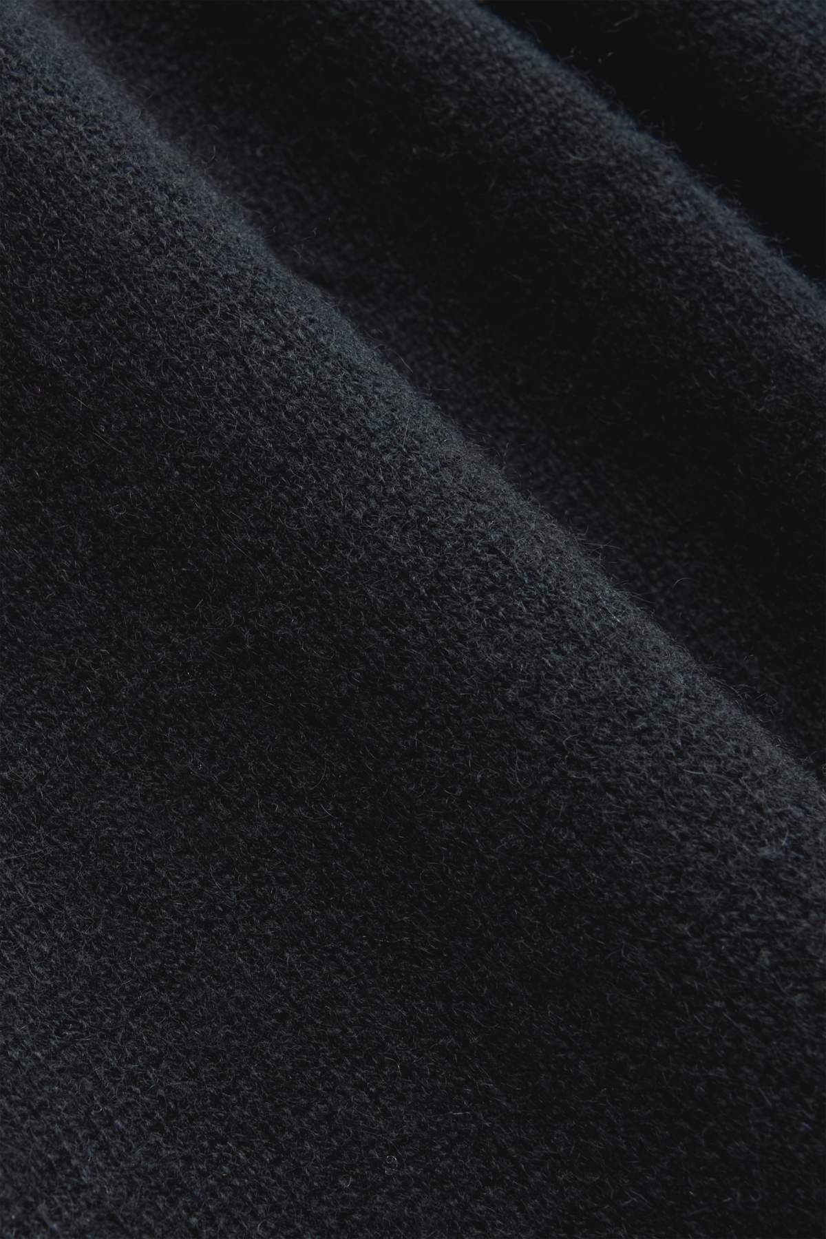 Cashmere trousers - mid-rise waist - straight leg - black